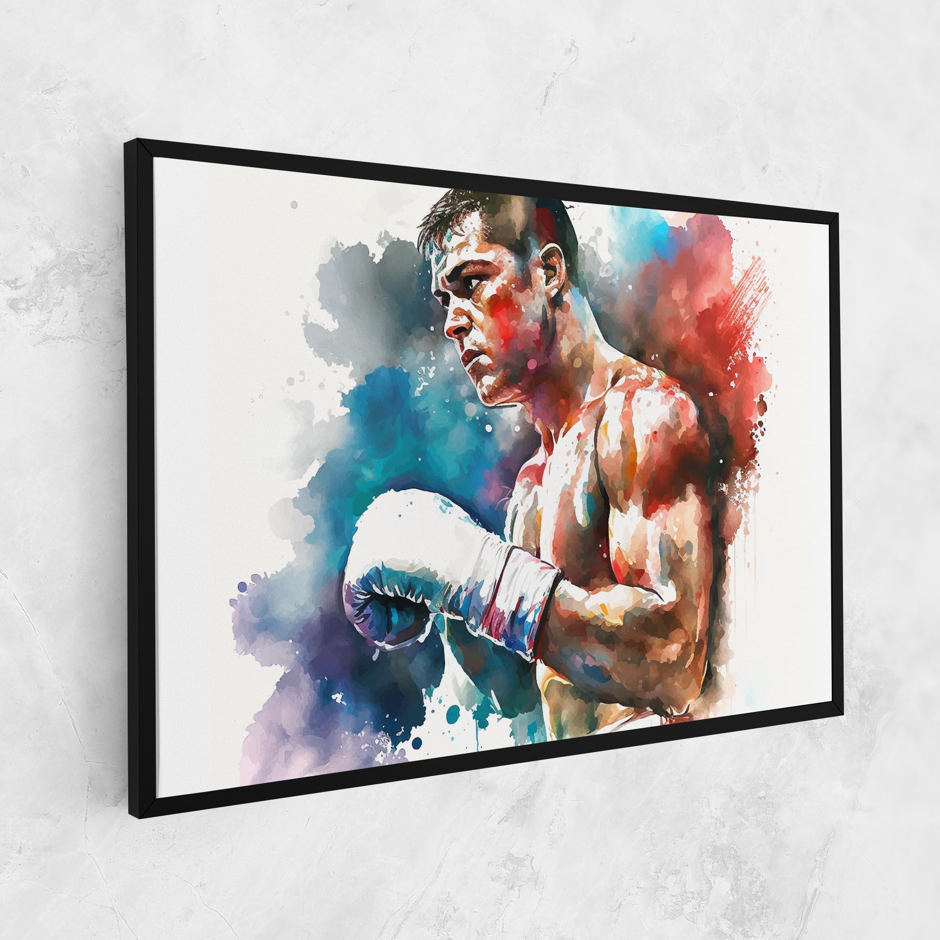 Leinwandbild Boxing Red Blue mockup 1