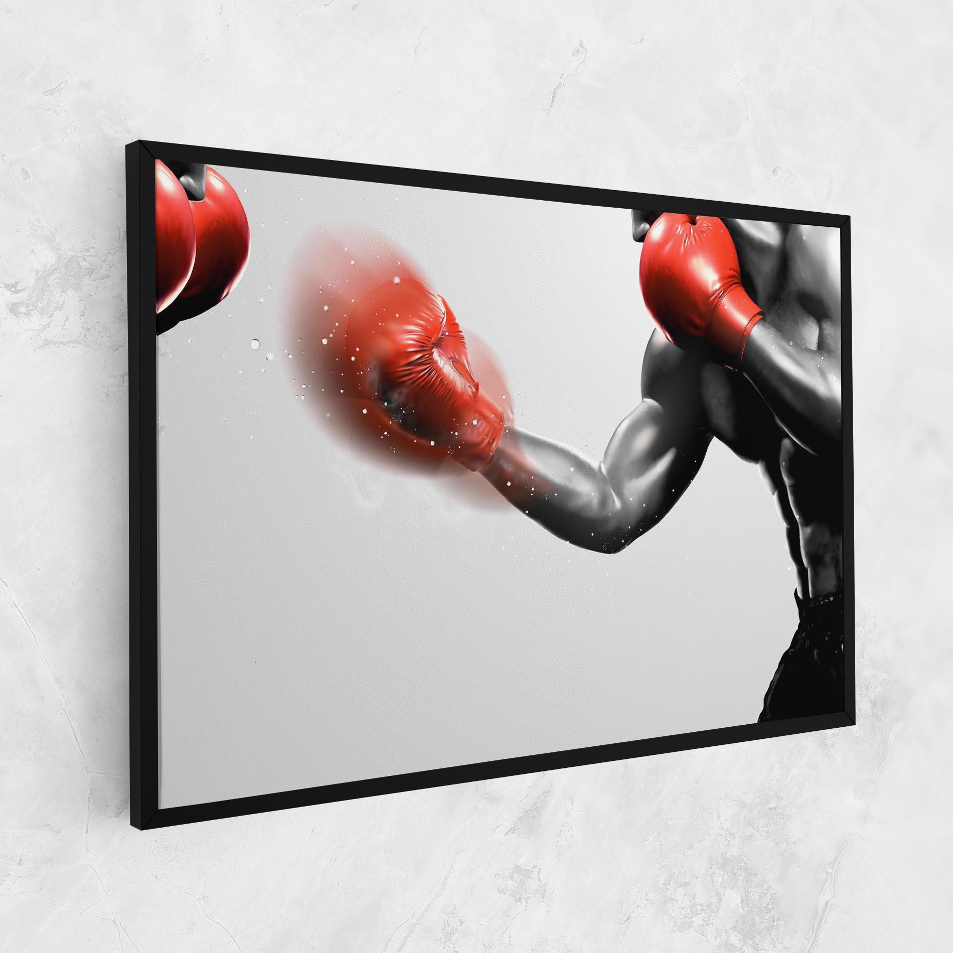 Leinwandbild Red Smoke Box mockup 1