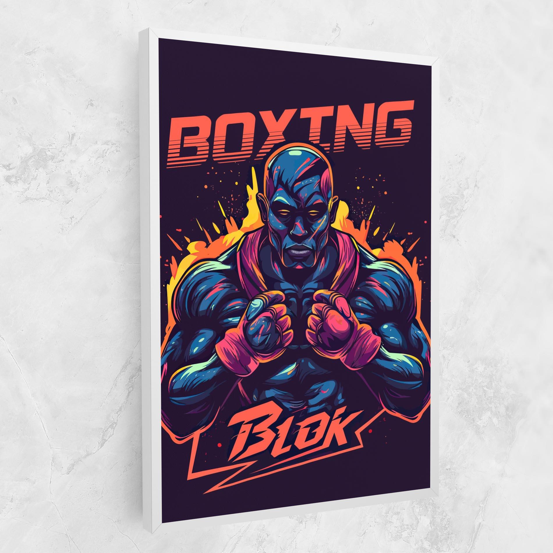 Leinwandbild Boxing Blok mockup 1