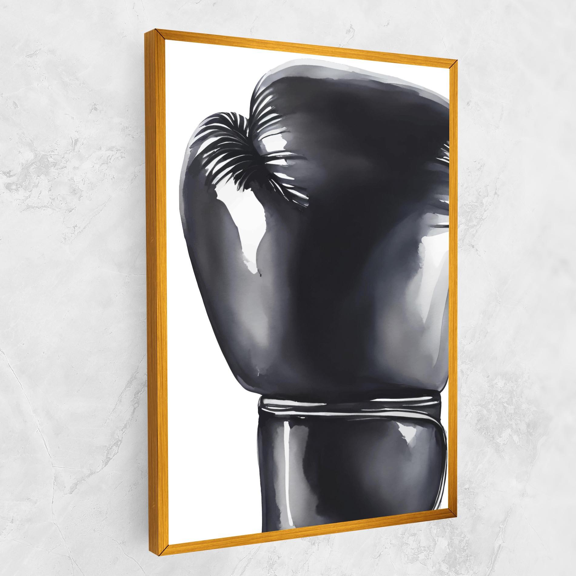 Leinwandbild Black Box Glove mockup 1