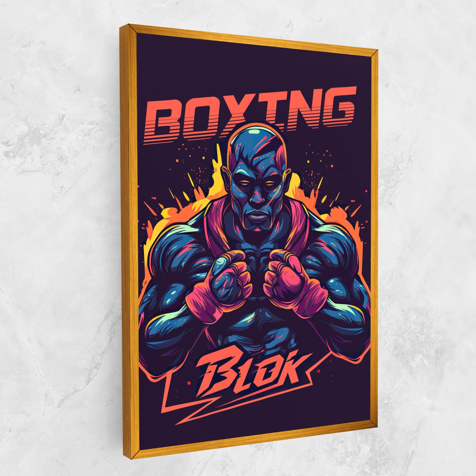 Leinwandbild Boxing Blok mockup 1