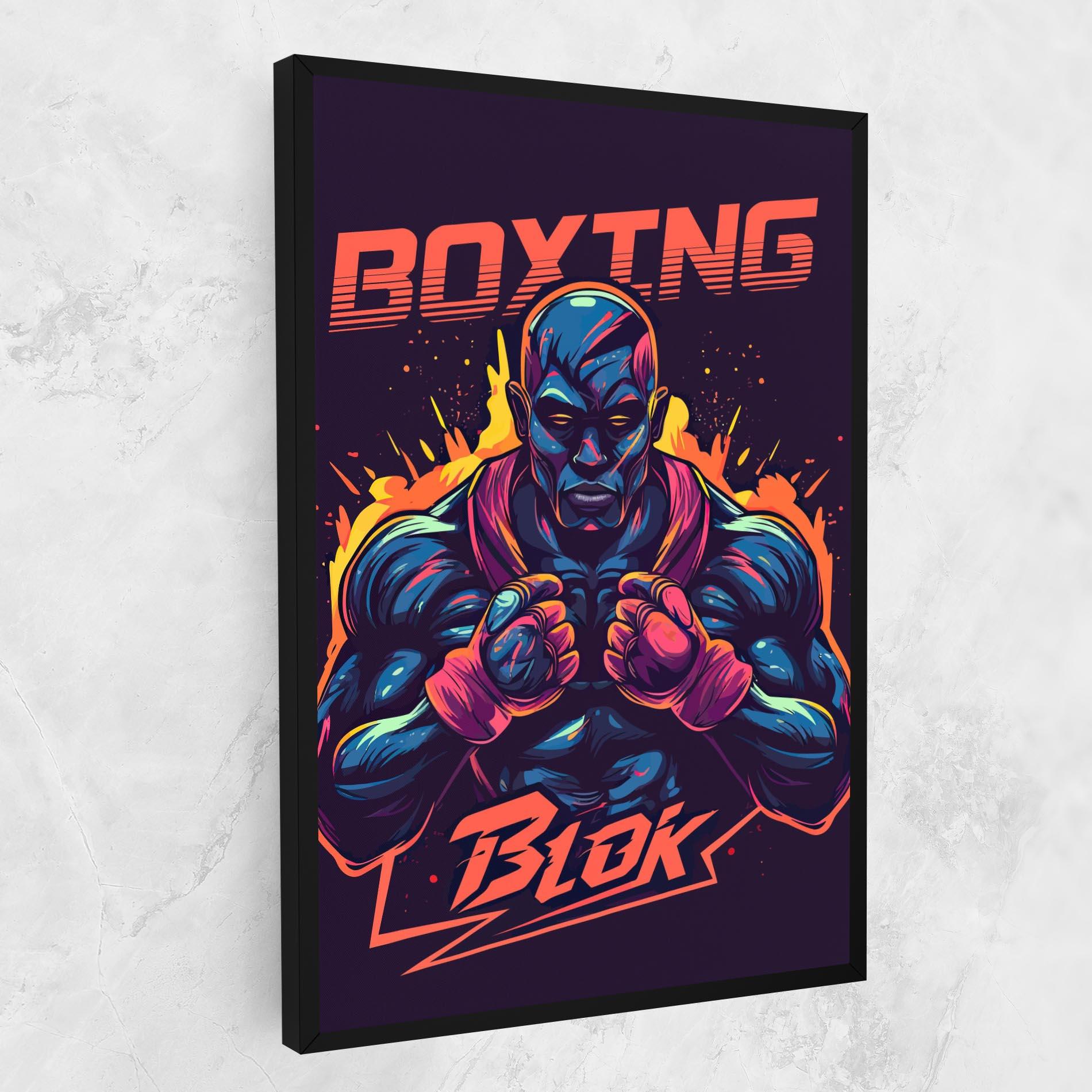 Leinwandbild Boxing Blok mockup 1