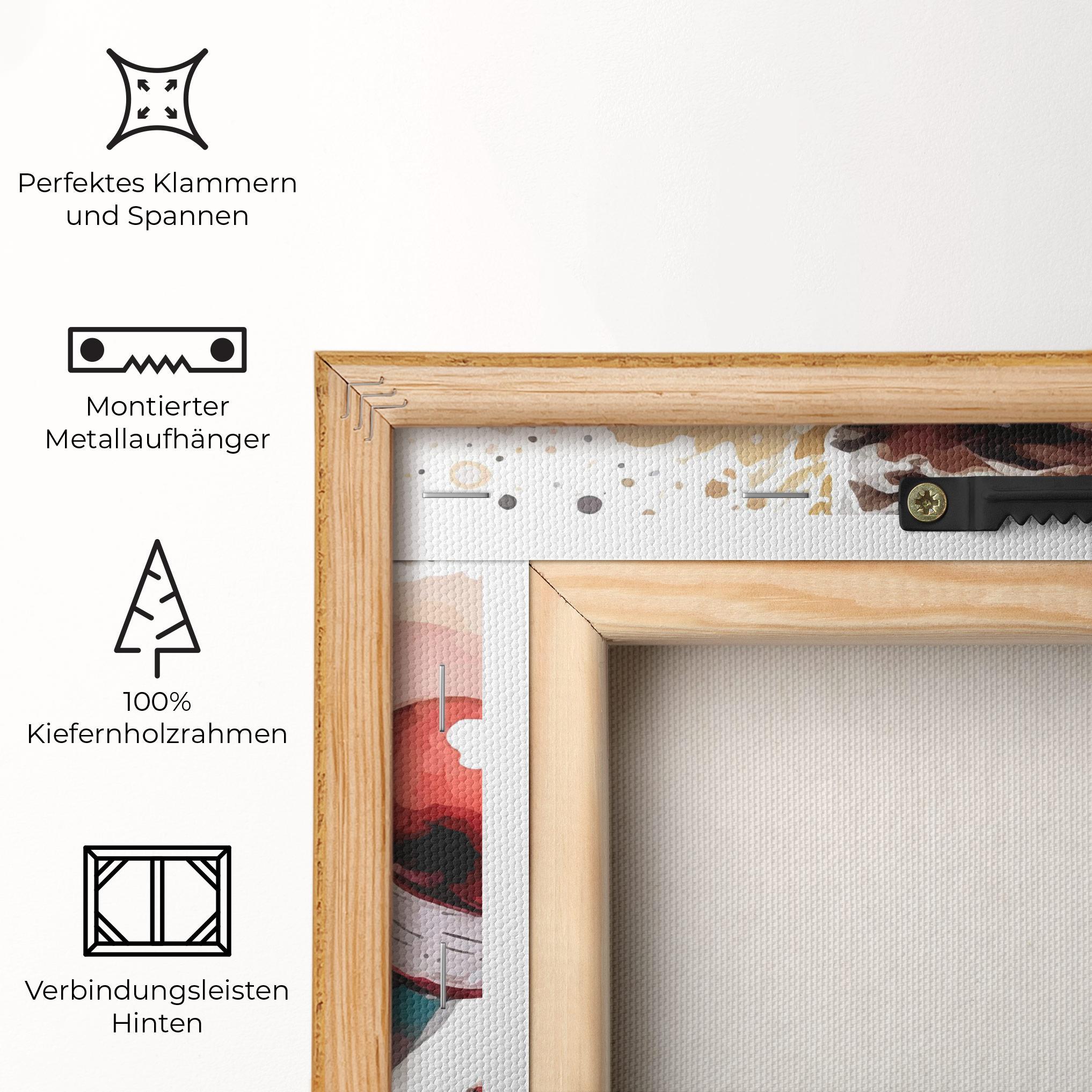 Leinwandbild Boxing Cream Green mockup 5