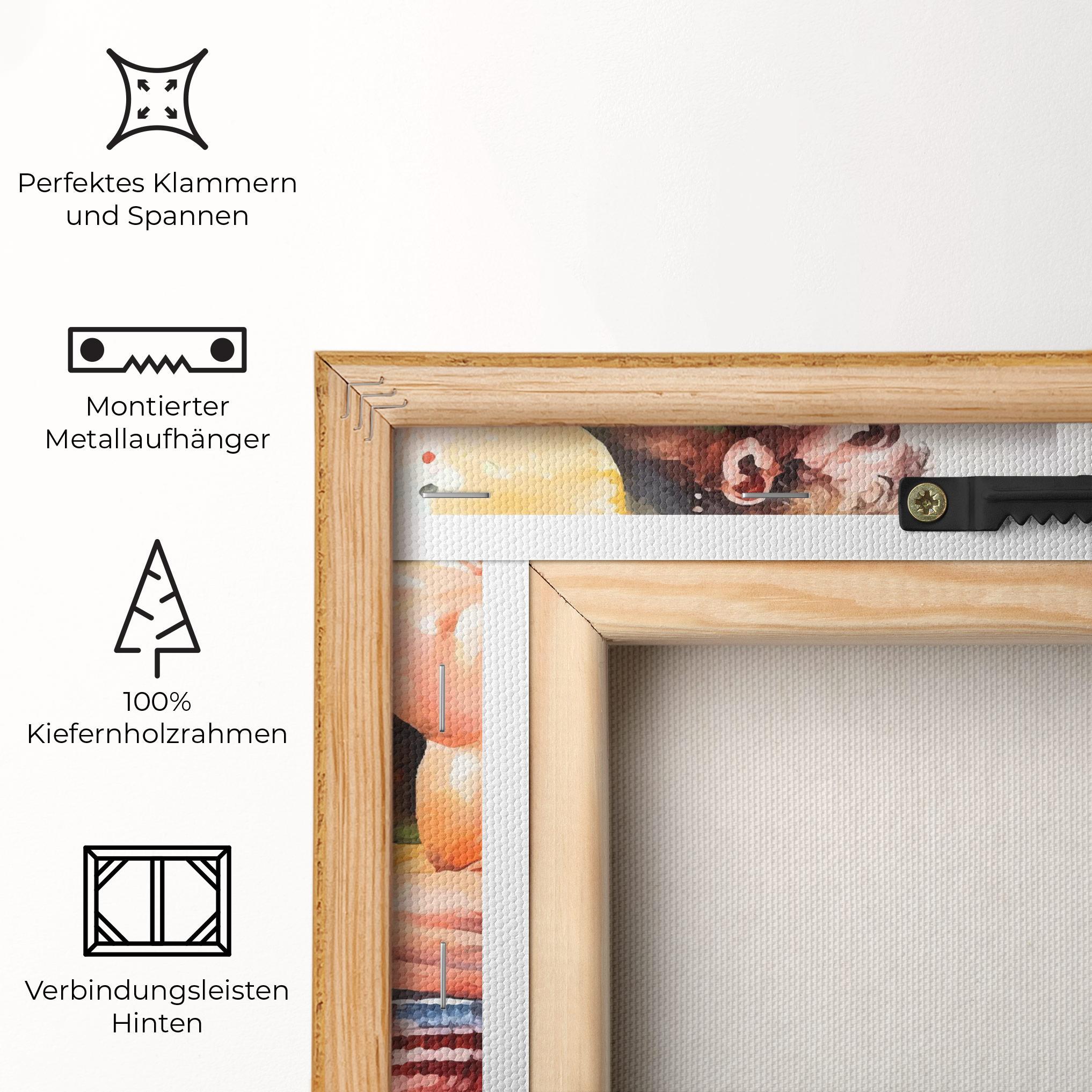 Leinwandbild Boxing Match Art mockup 5