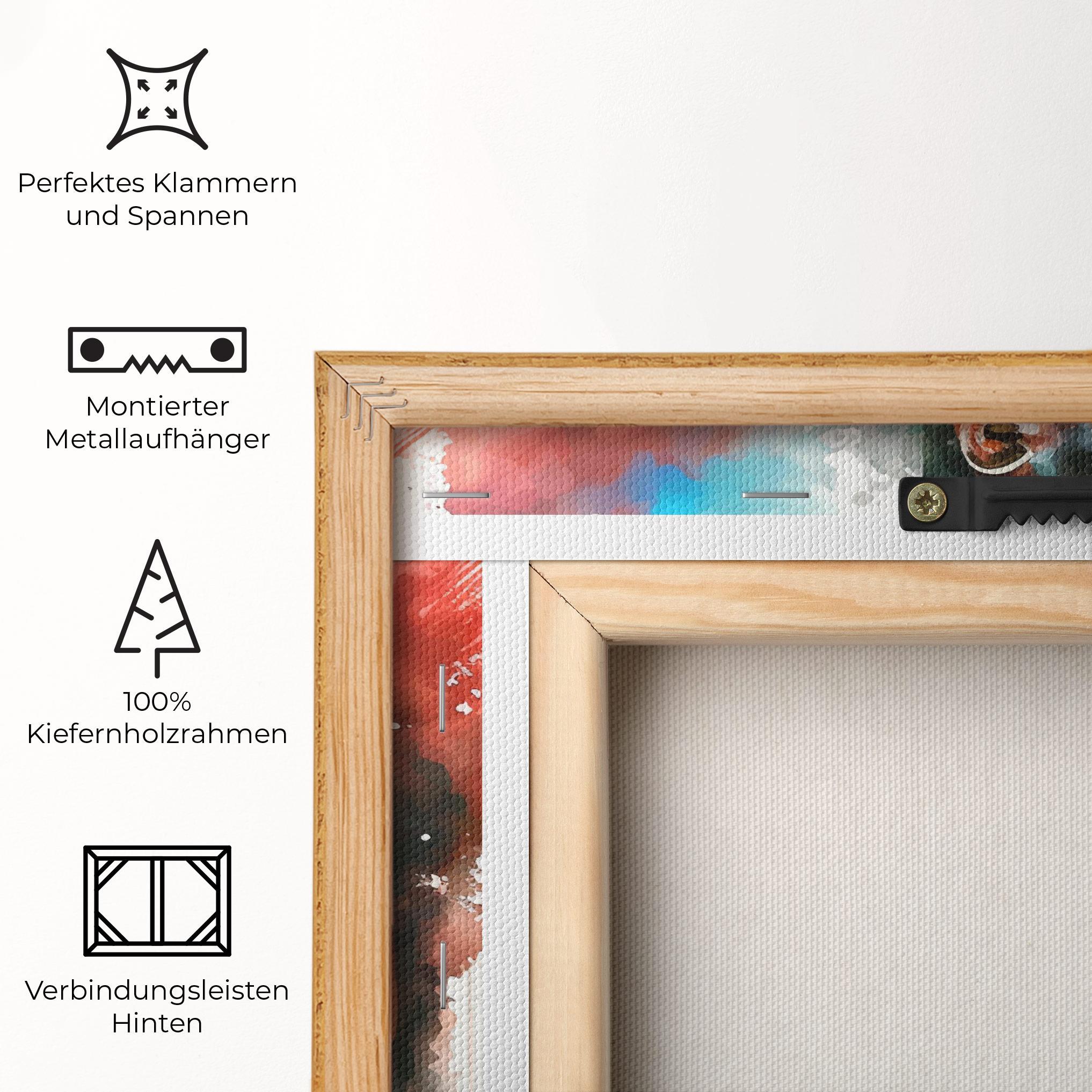 Leinwandbild Boxing Red Blue mockup 5