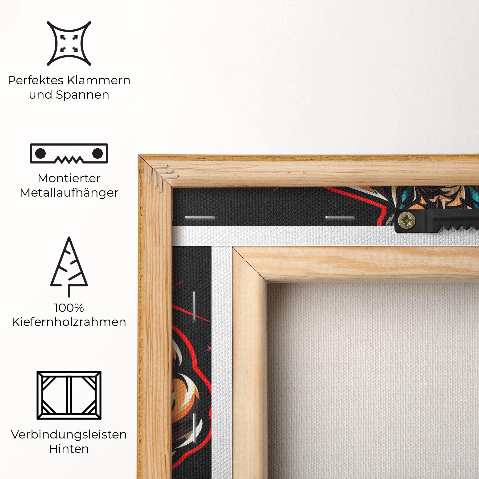 Leinwandbild Light Blue Gloves mockup 5