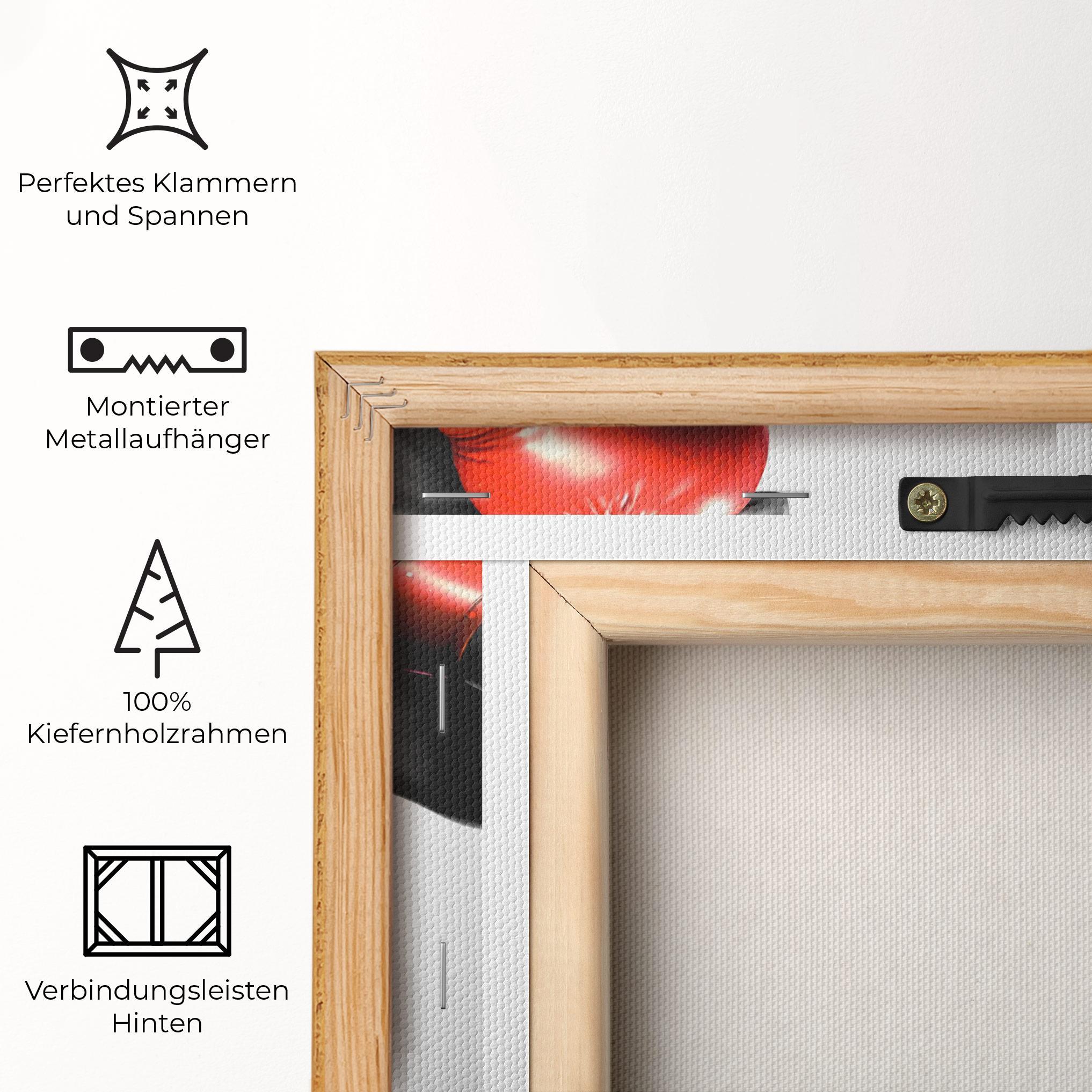 Leinwandbild Red Smoke Box mockup 5