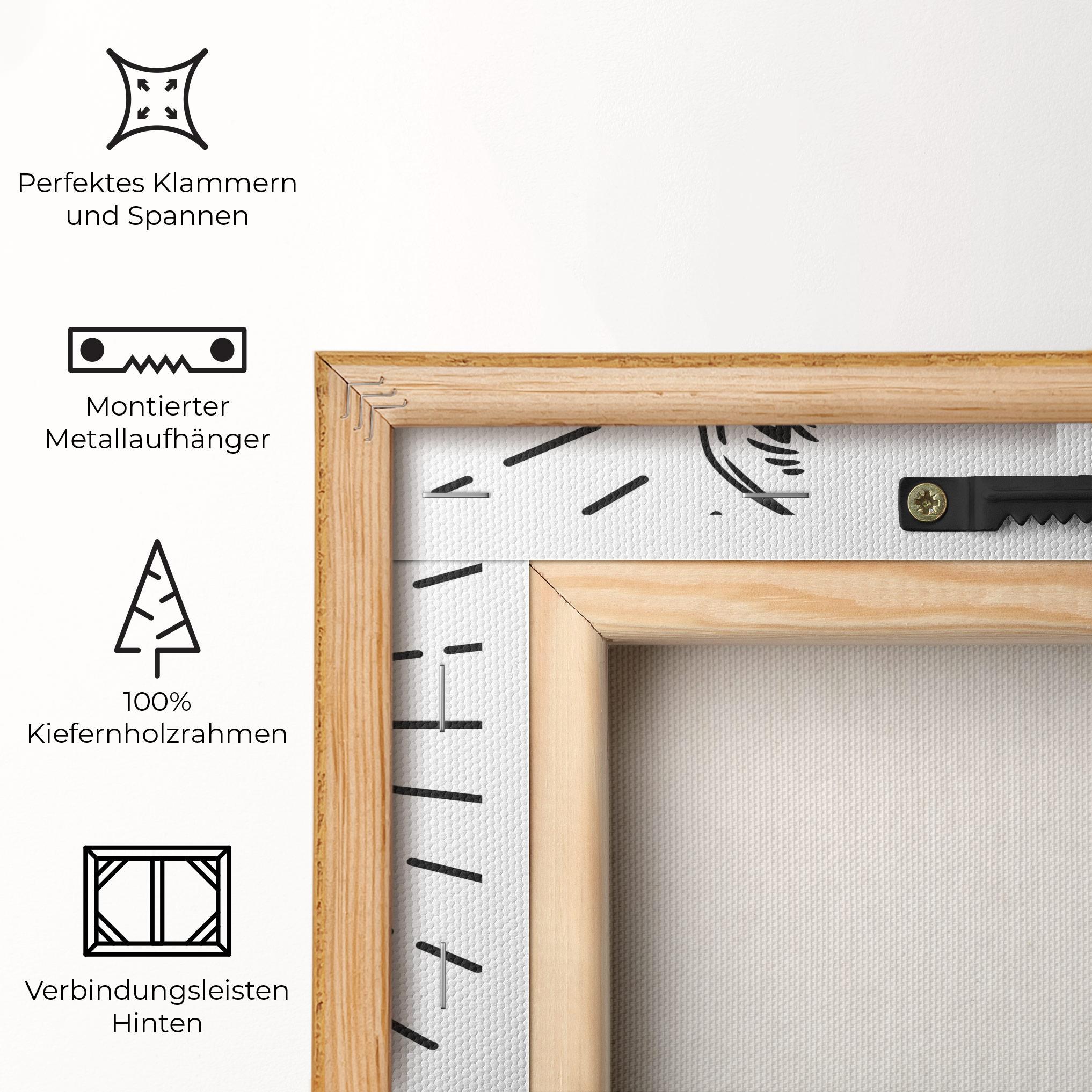 Leinwandbild White Hand Boxing mockup 5