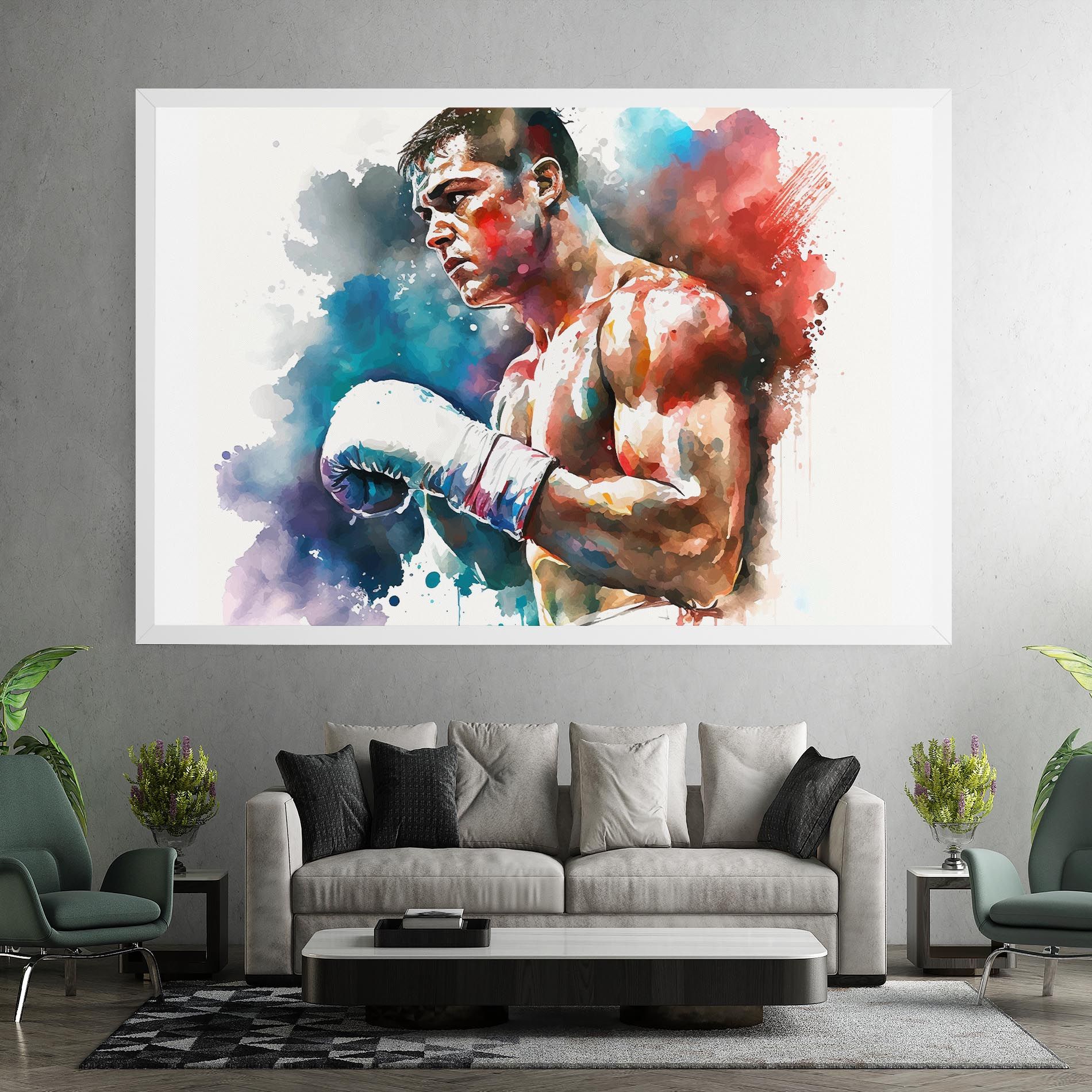 Boxing Red Blue mockup 7
