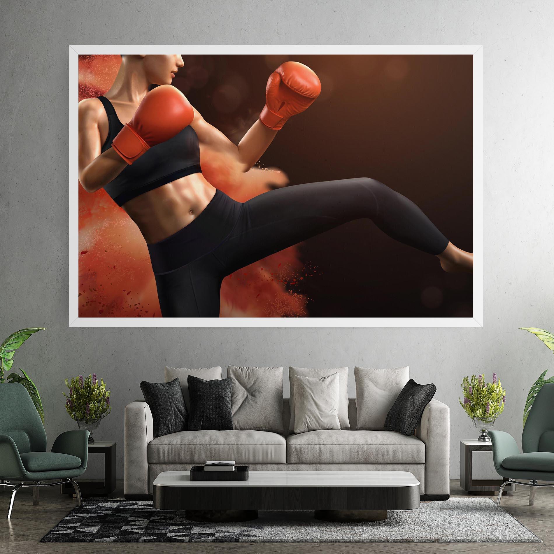 Leinwandbild Woman Box mockup 7