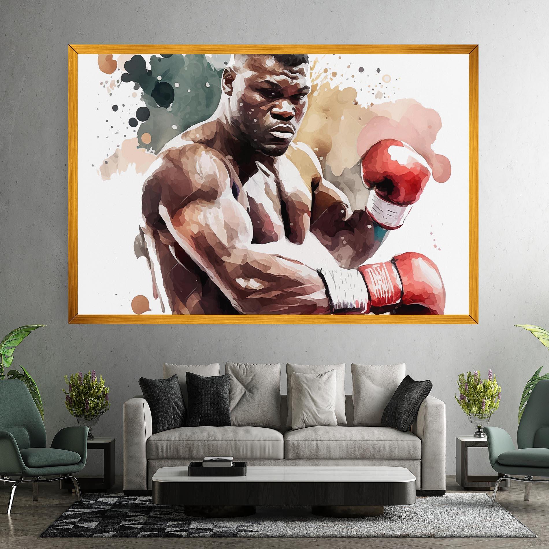 Leinwandbild Boxing Cream Green mockup 7