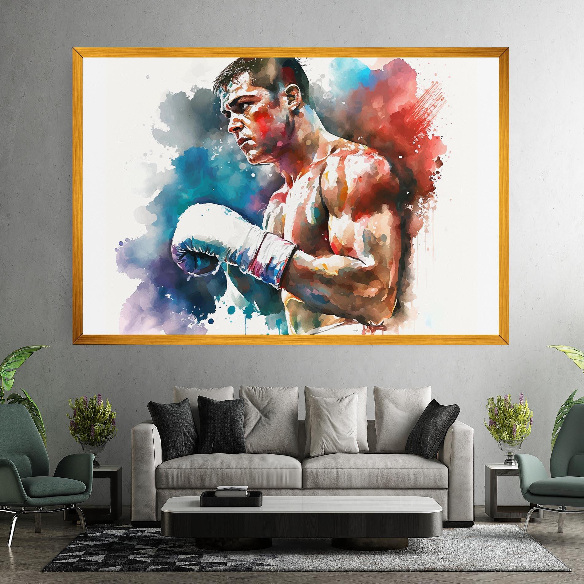 Leinwandbild Boxing Red Blue mockup 7