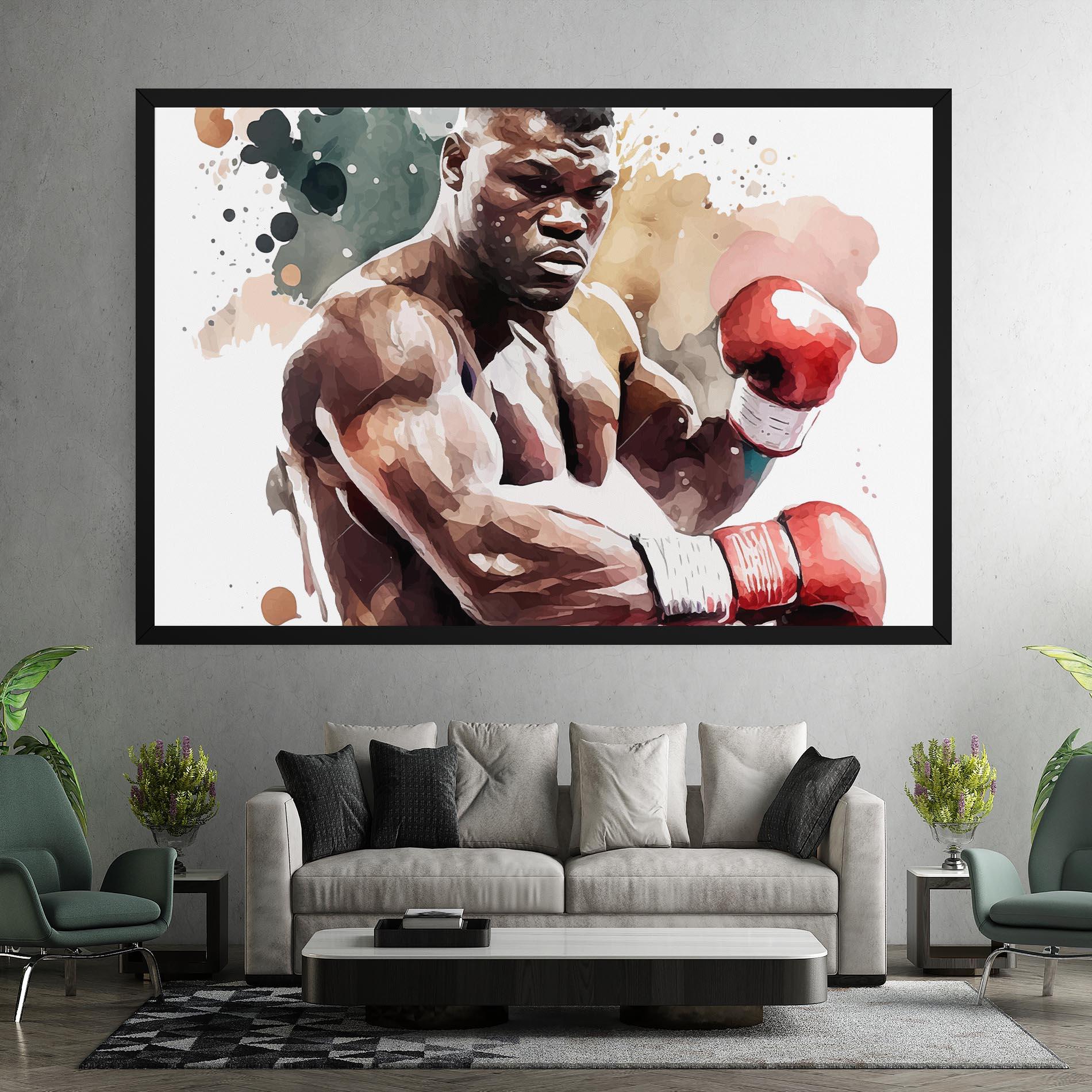 Leinwandbild Boxing Cream Green mockup 7