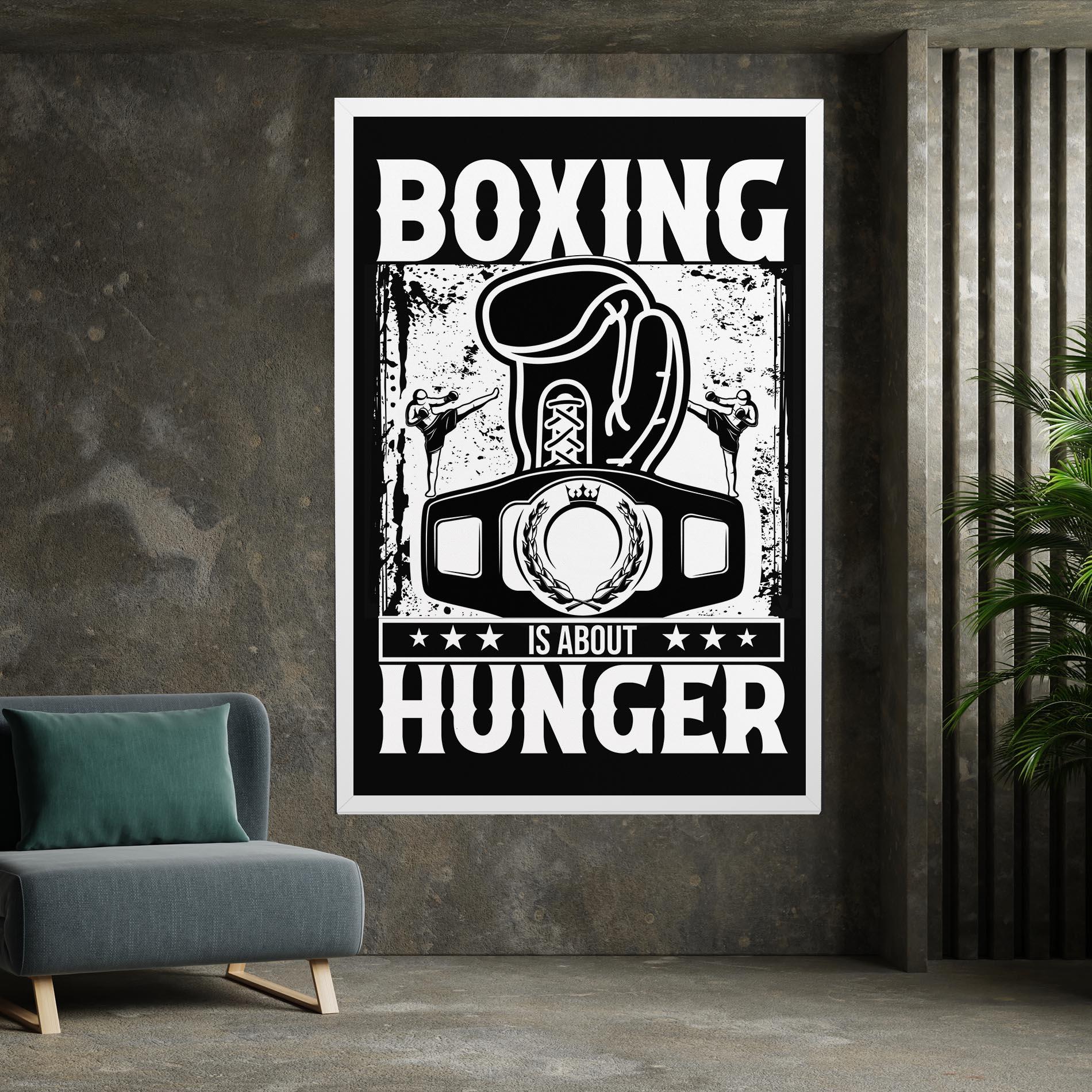 Leinwandbild Boxing Hunger mockup 7