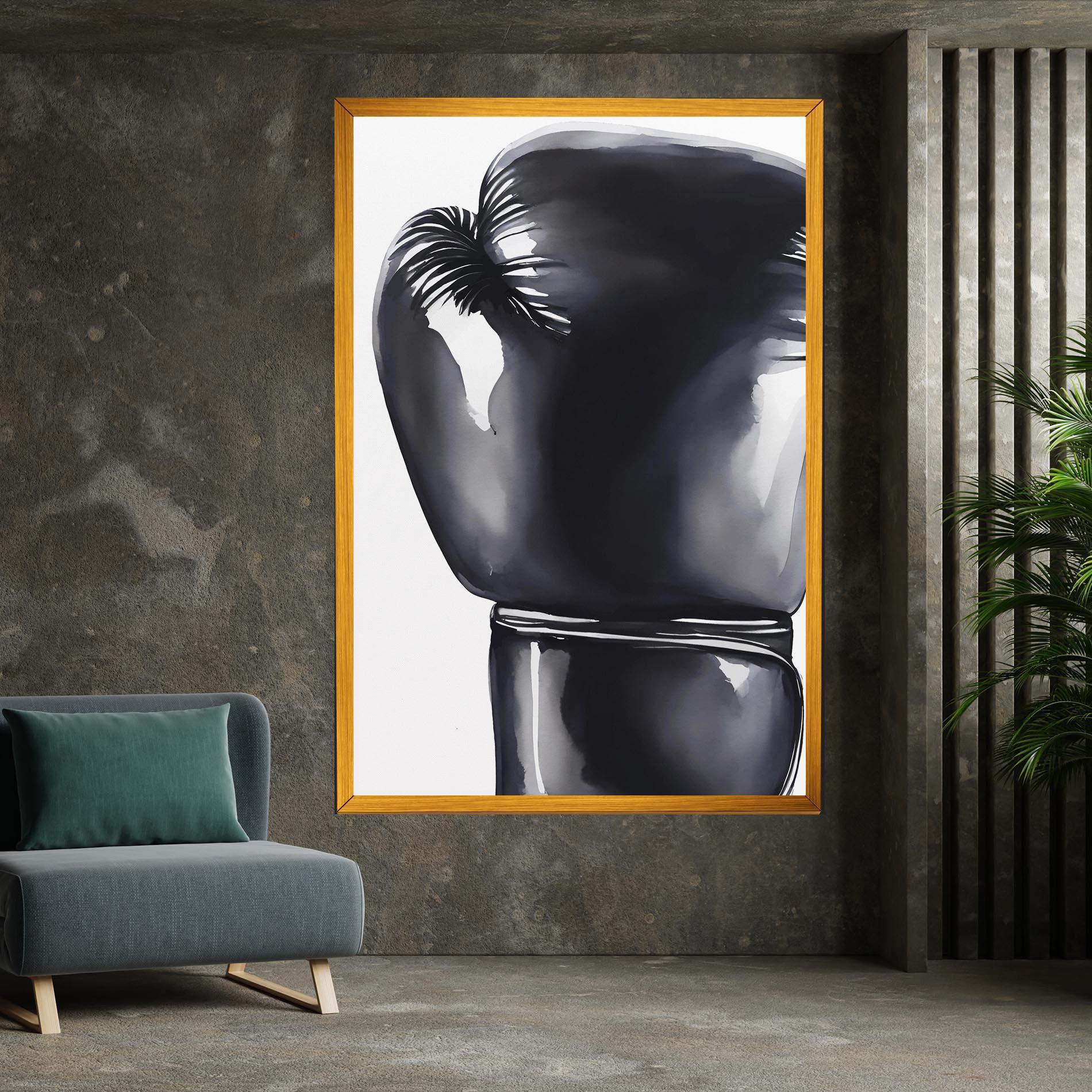 Leinwandbild Black Box Glove mockup 7