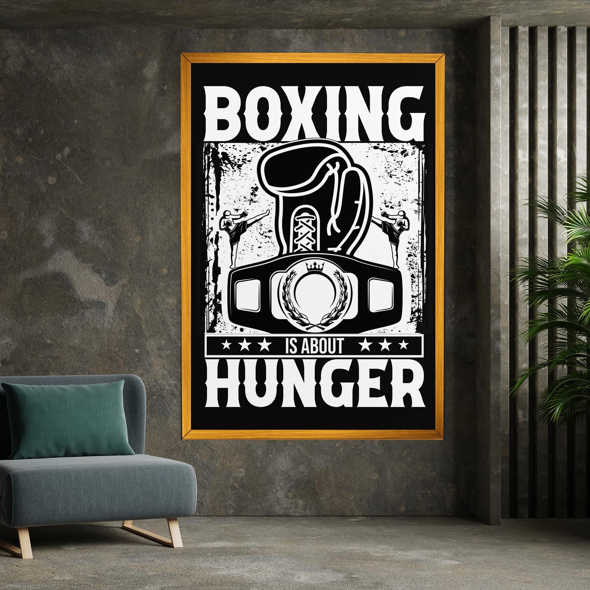 Leinwandbild Boxing Hunger mockup 7