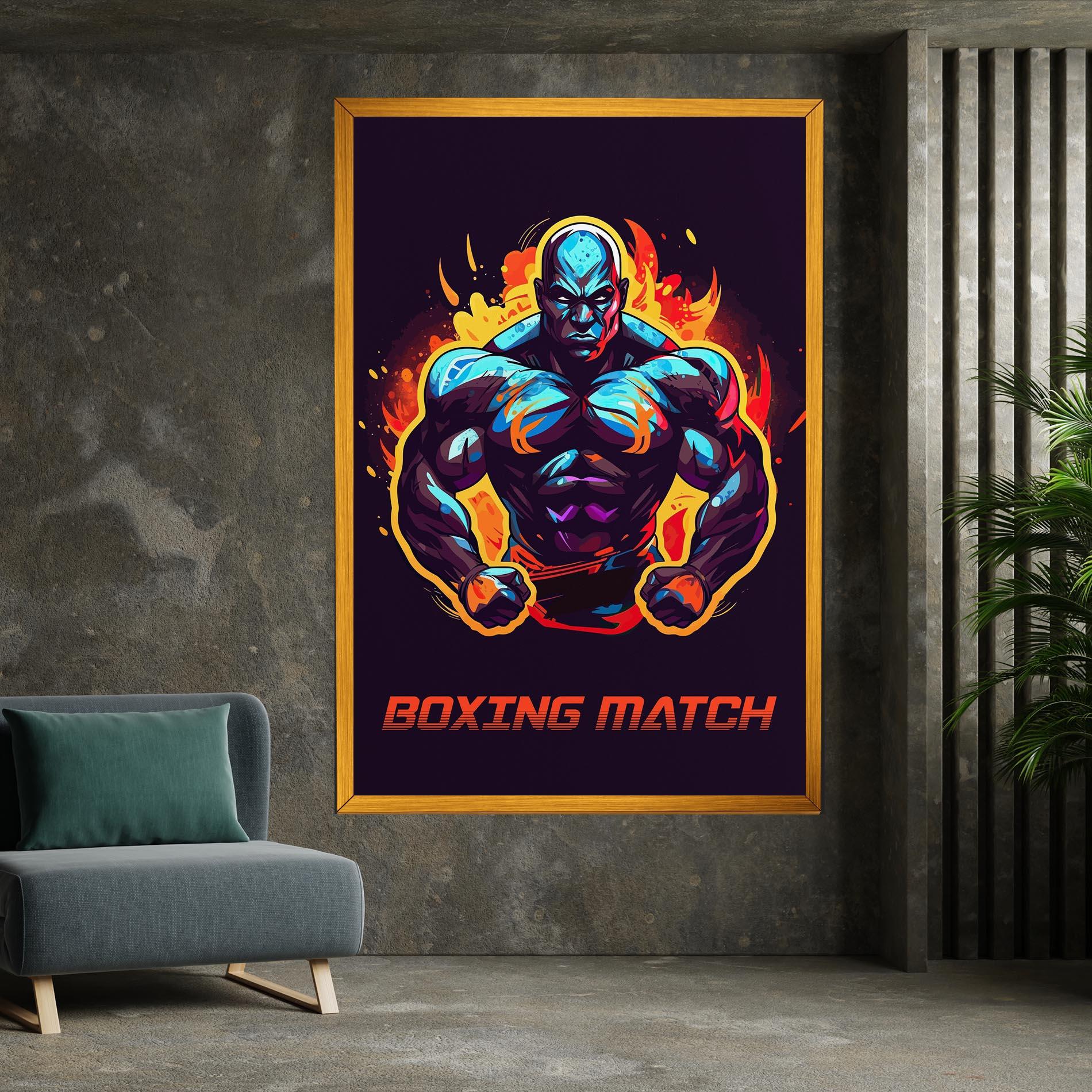 Leinwandbild Boxing Strong Match mockup 7