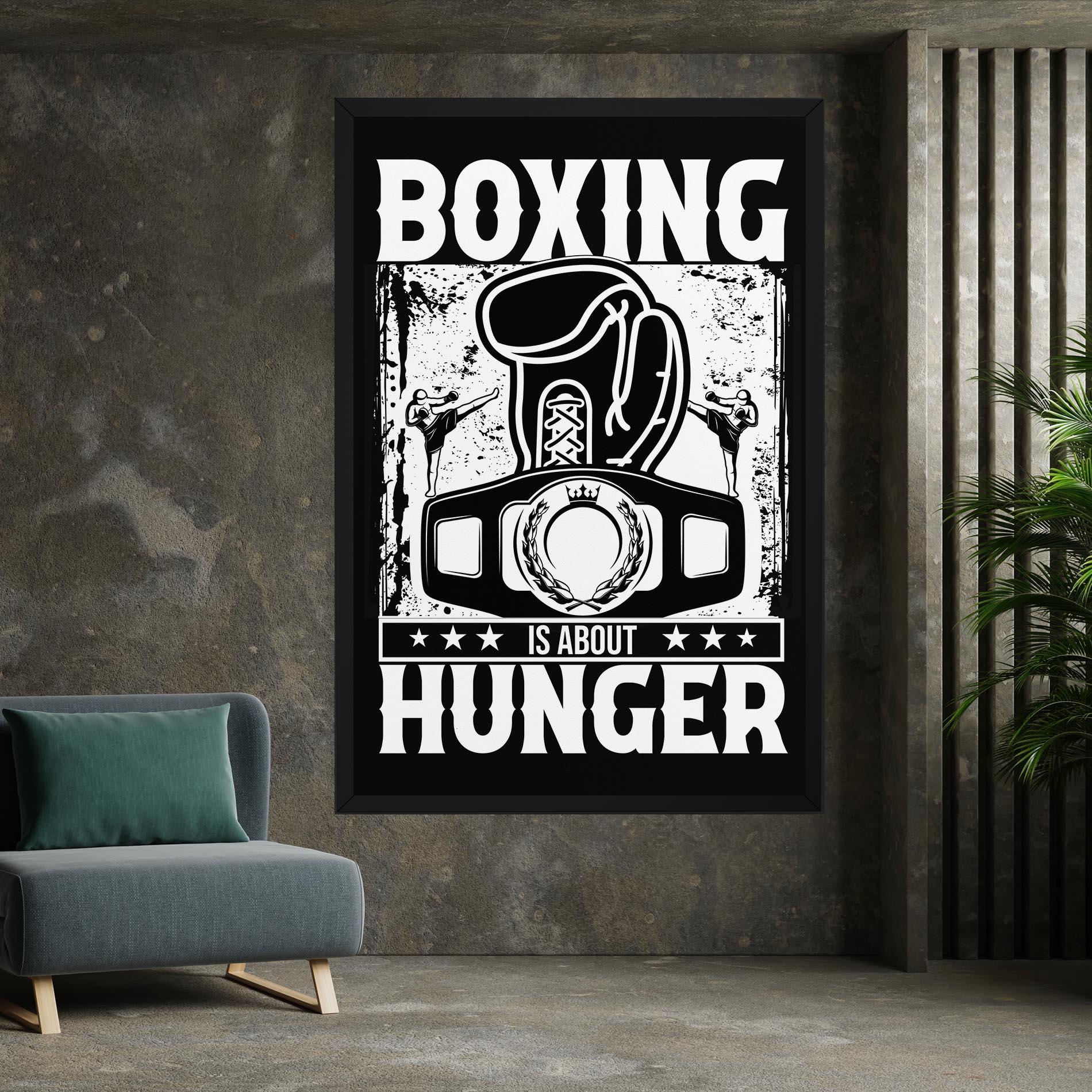 Leinwandbild Boxing Hunger mockup 7