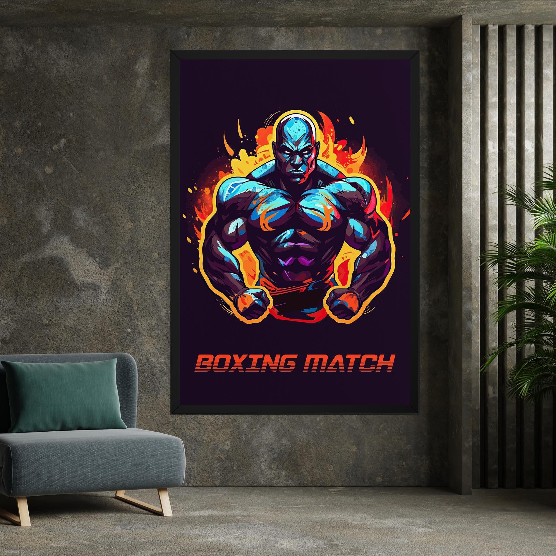 Leinwandbild Boxing Strong Match mockup 7