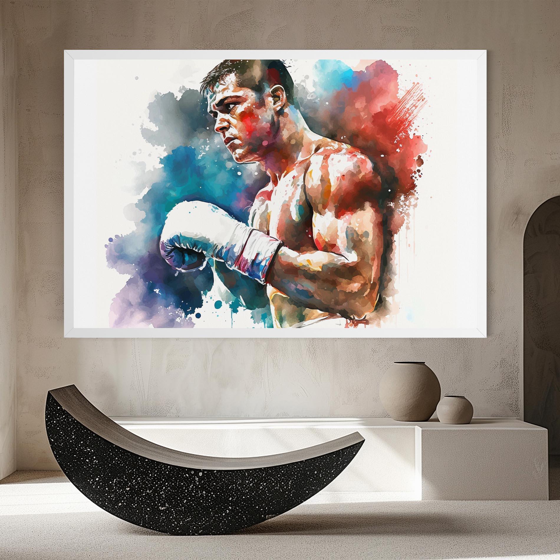 Leinwandbild Boxing Red Blue mockup 8