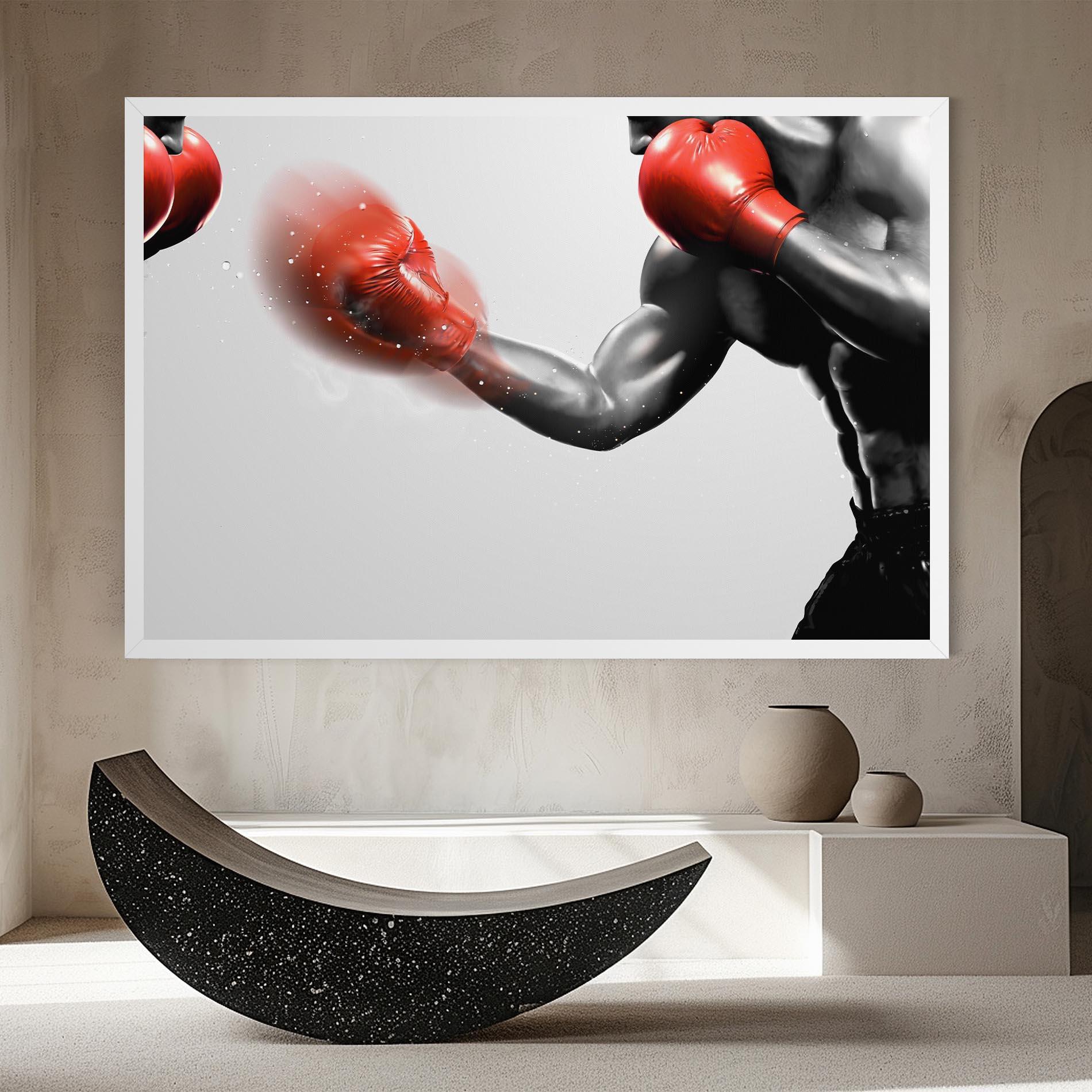 Leinwandbild Red Smoke Box mockup 8