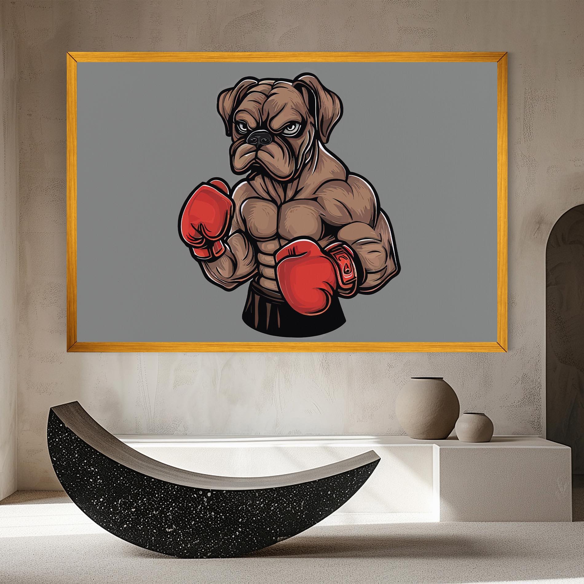 Leinwandbild Boxer Dog mockup 8