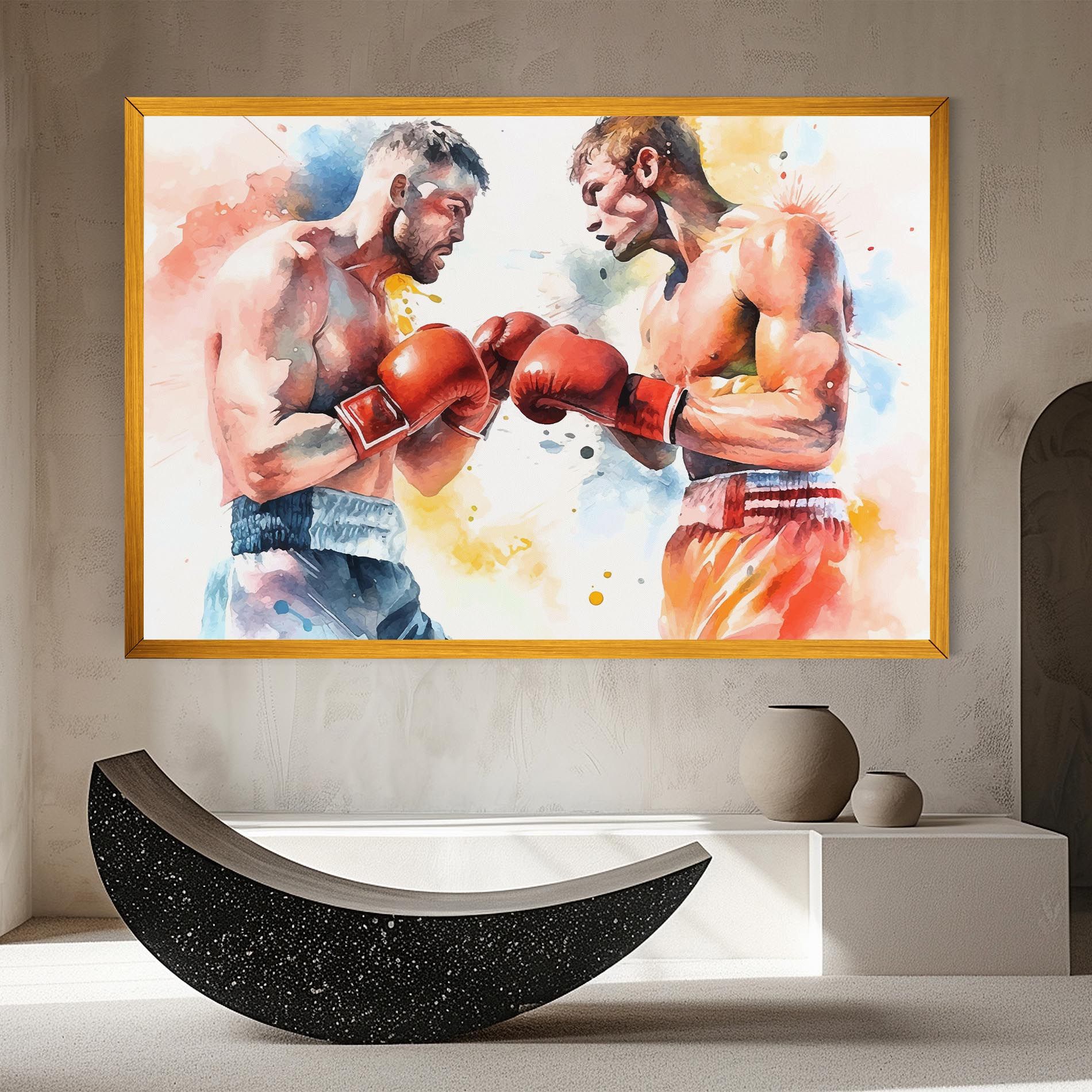 Boxing Match Art mockup 8