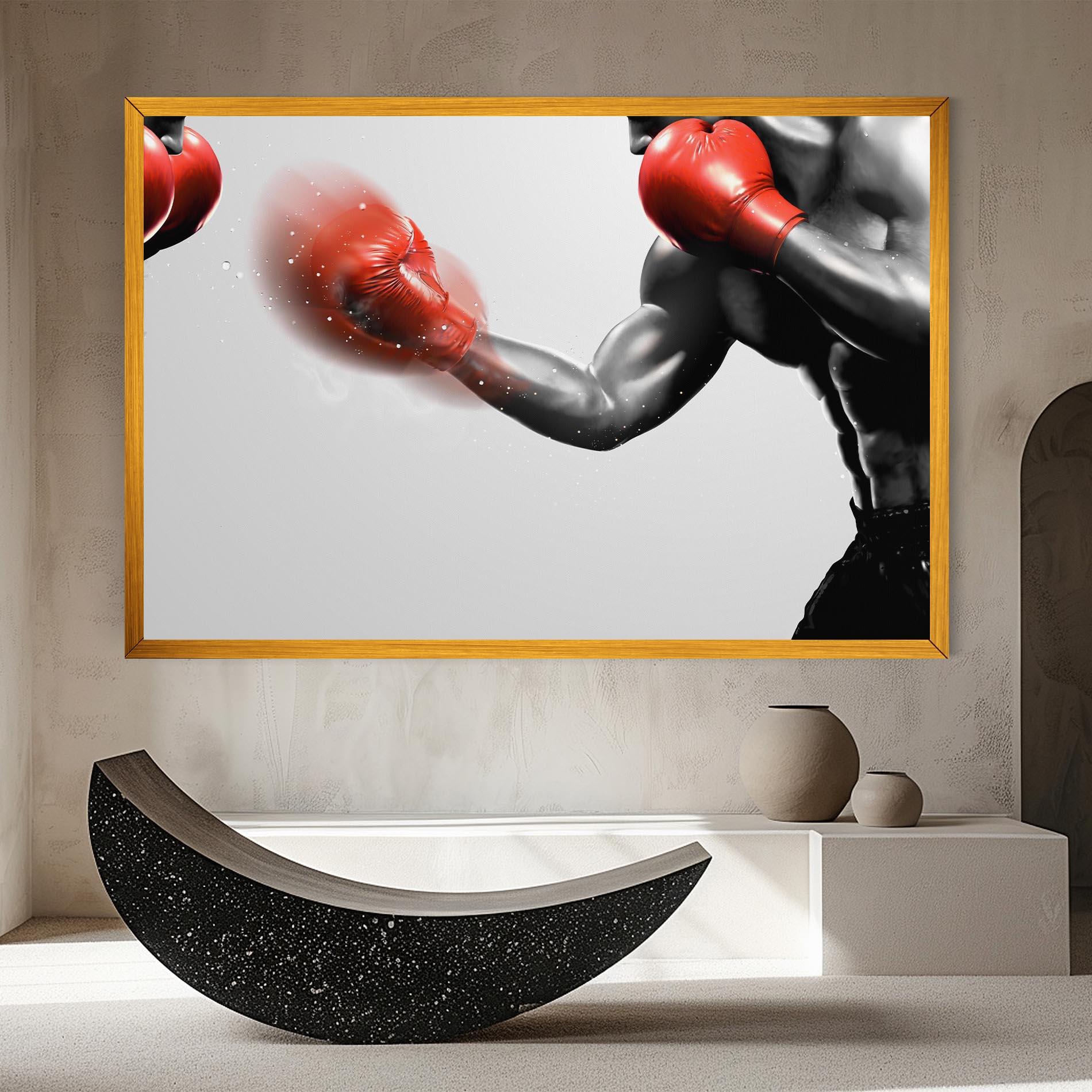 Leinwandbild Red Smoke Box mockup 8