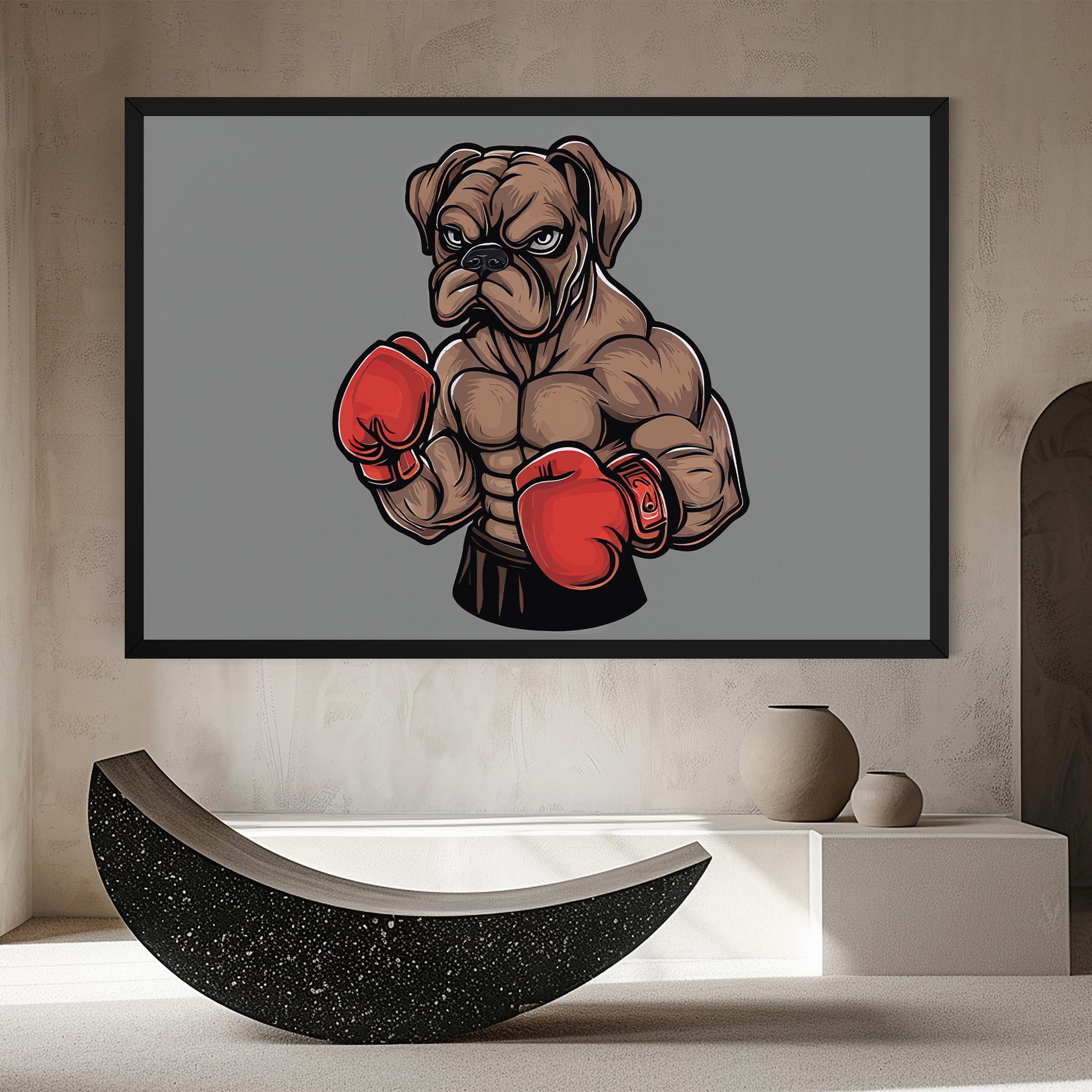 Leinwandbild Boxer Dog mockup 8