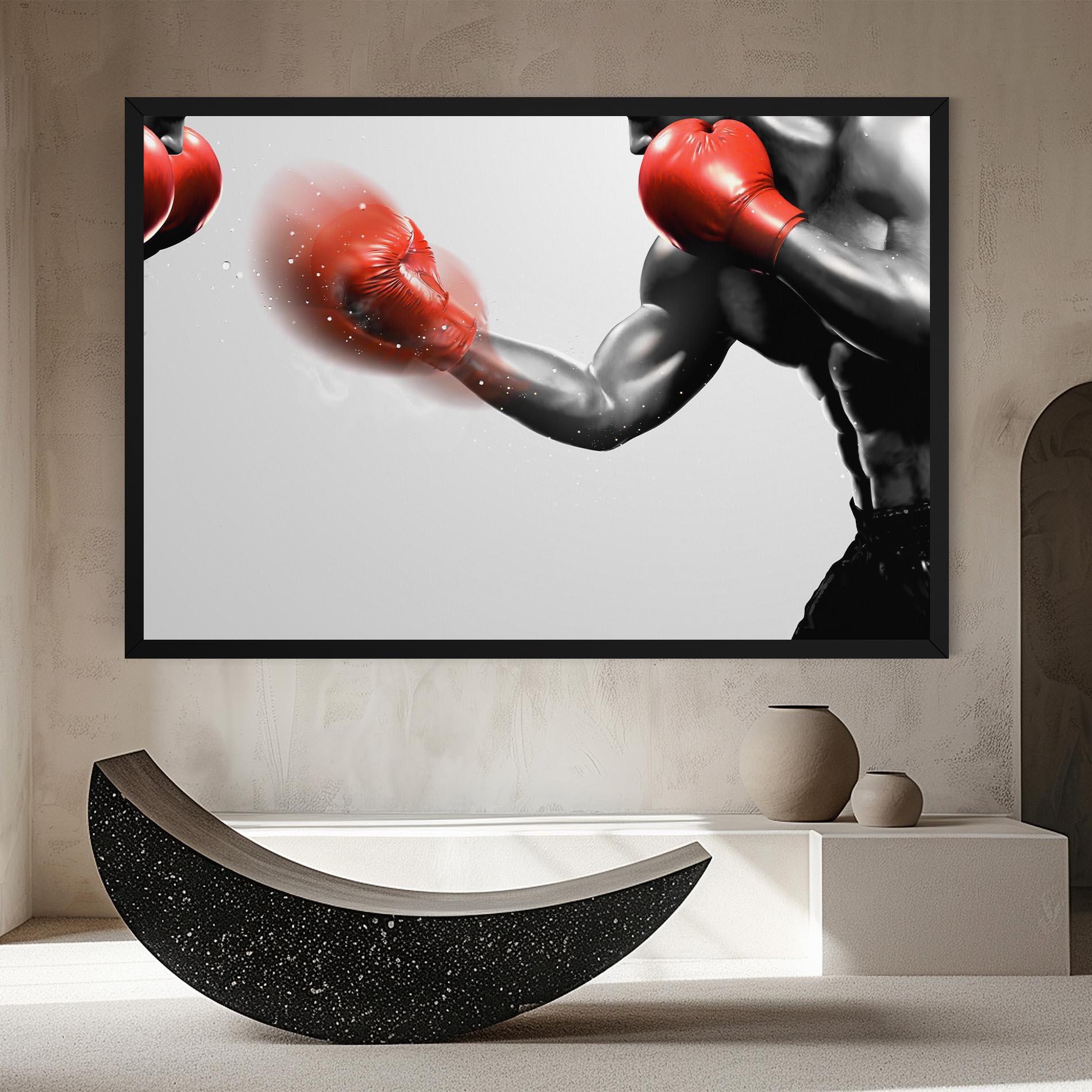 Leinwandbild Red Smoke Box mockup 8