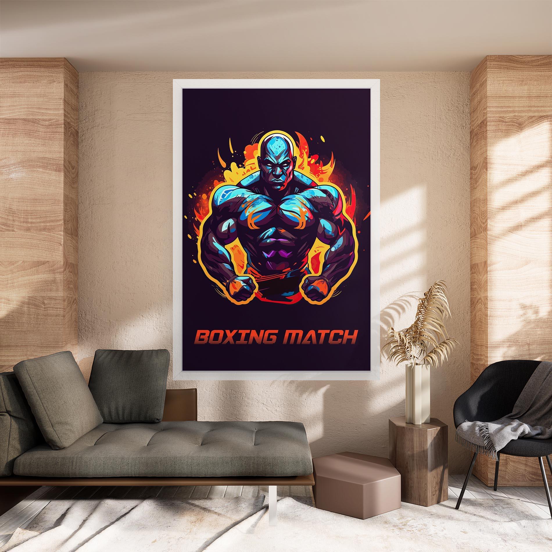 Leinwandbild Boxing Strong Match mockup 8