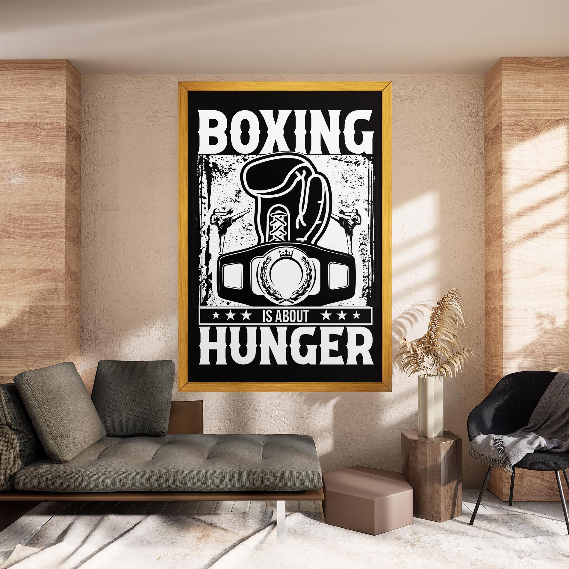 Leinwandbild Boxing Hunger mockup 8