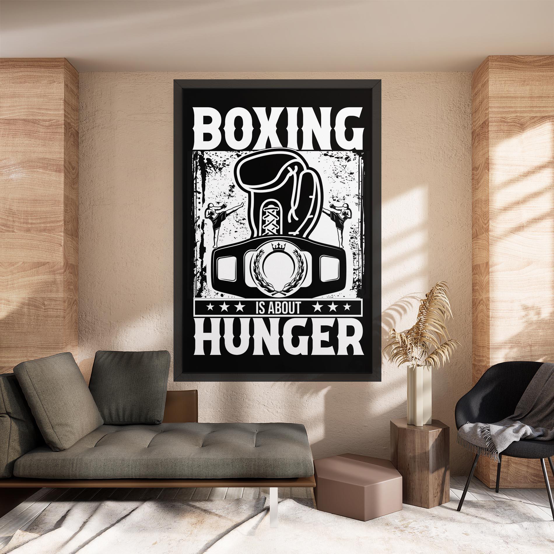 Leinwandbild Boxing Hunger mockup 8