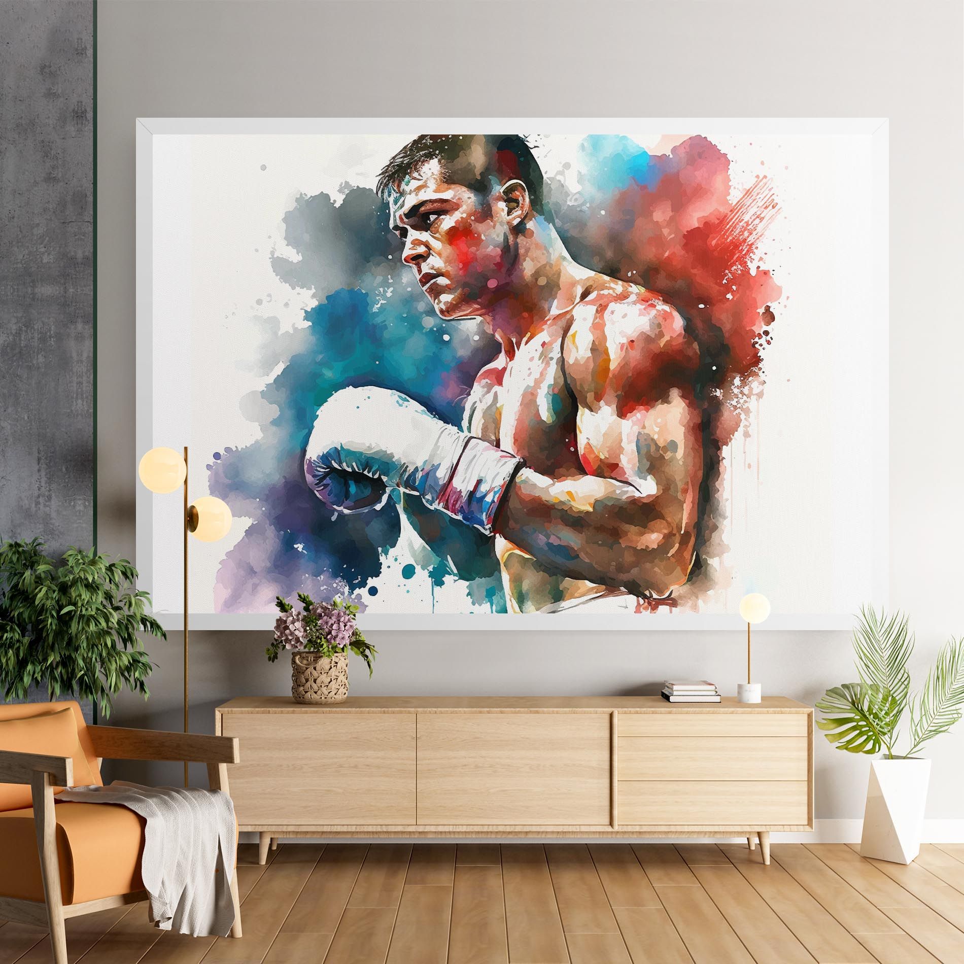 Boxing Red Blue mockup 9