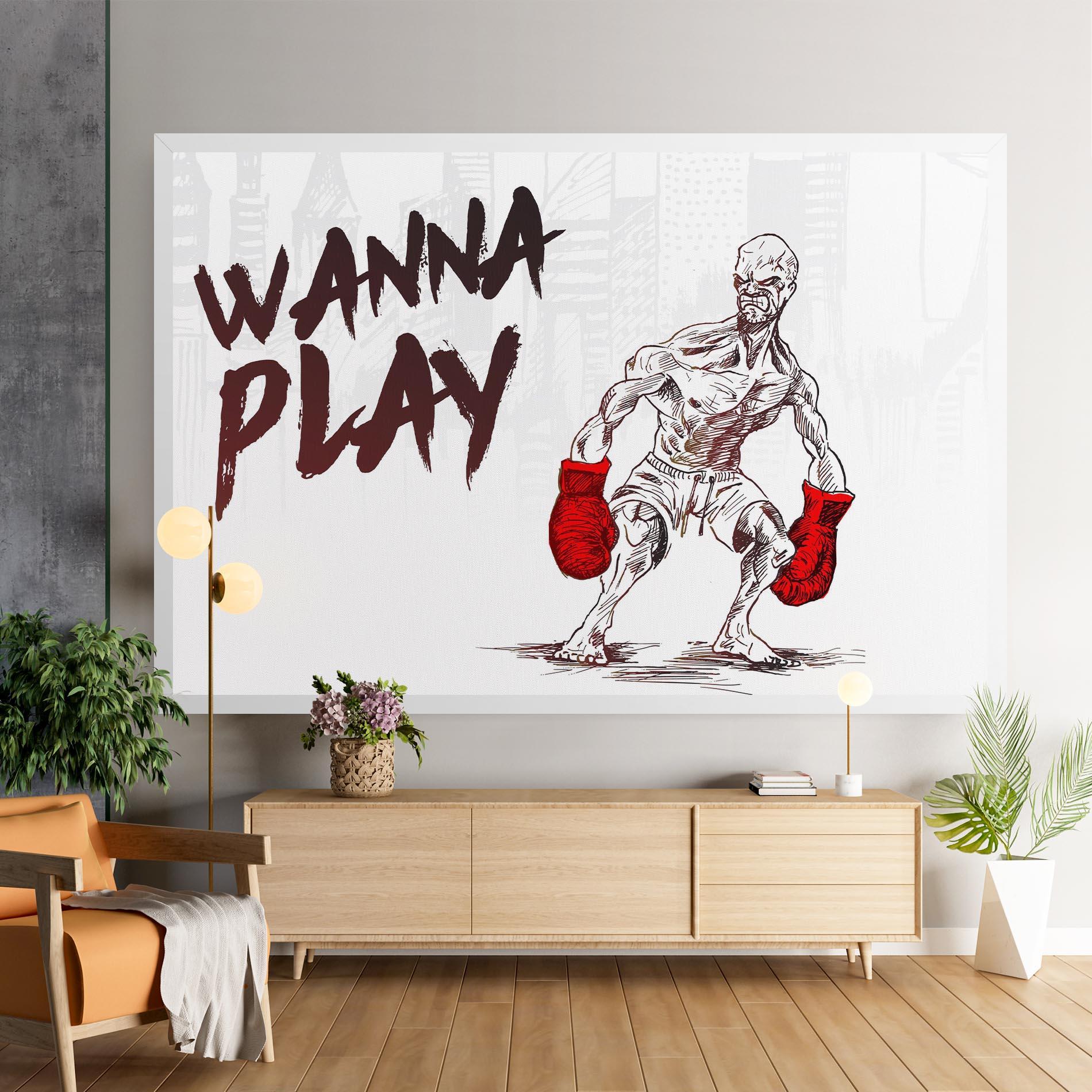 Leinwandbild Wanna Play Box mockup 9