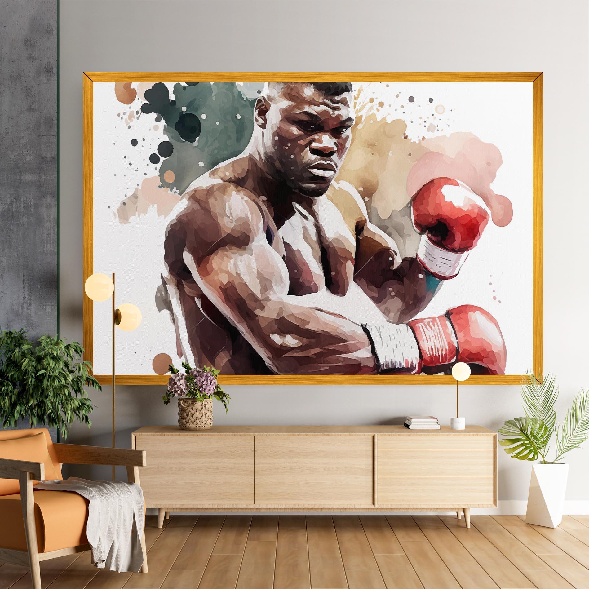 Leinwandbild Boxing Cream Green mockup 9