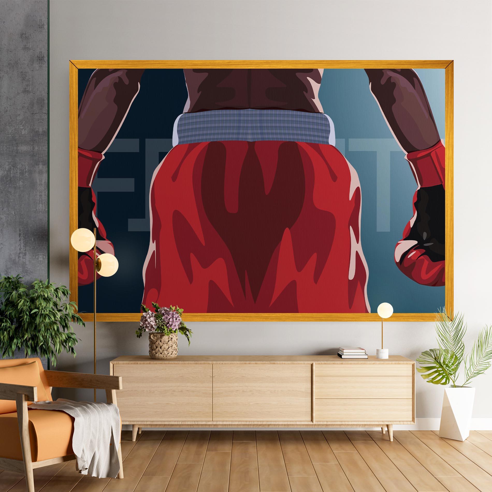 Leinwandbild Fight Box mockup 9