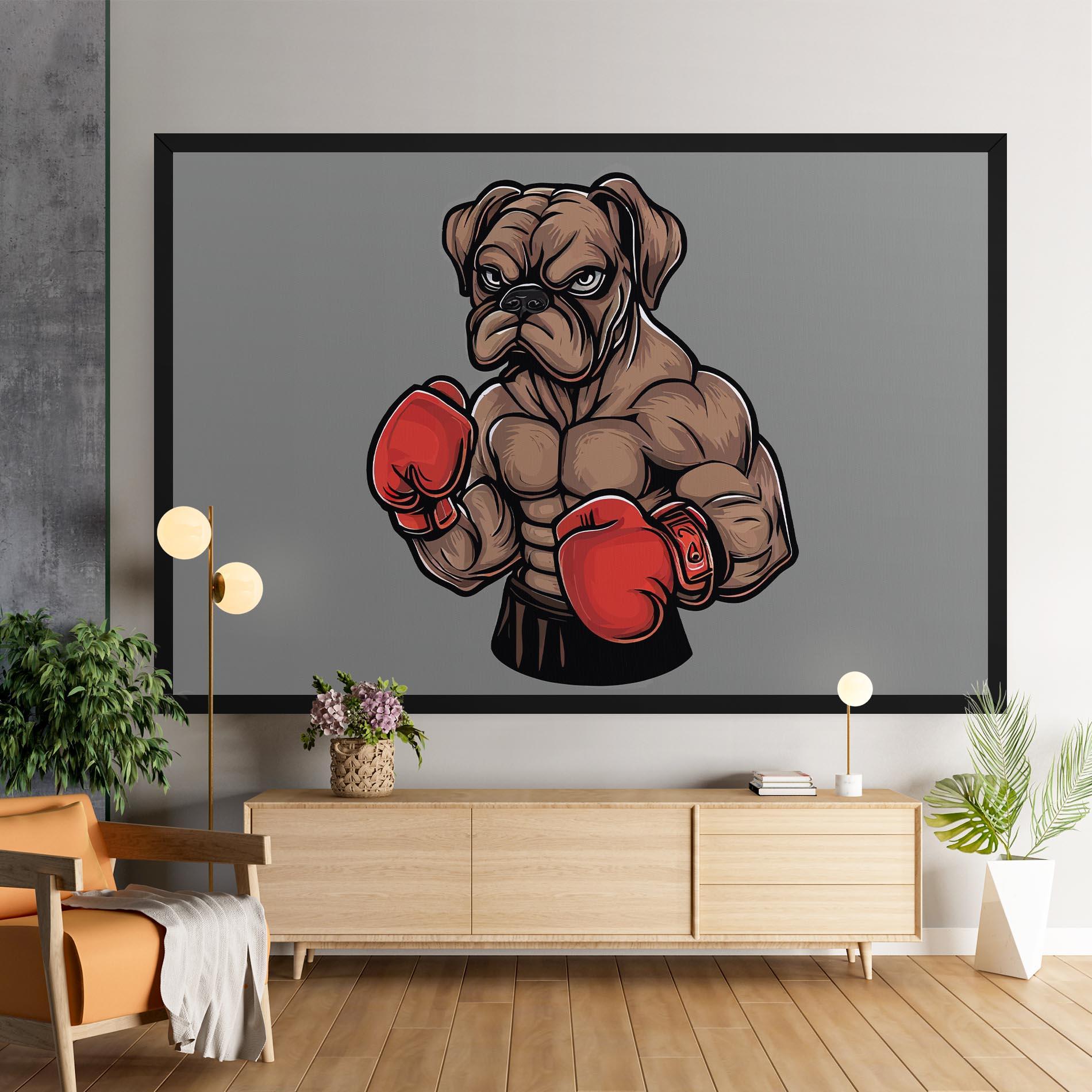 Leinwandbild Boxer Dog mockup 9