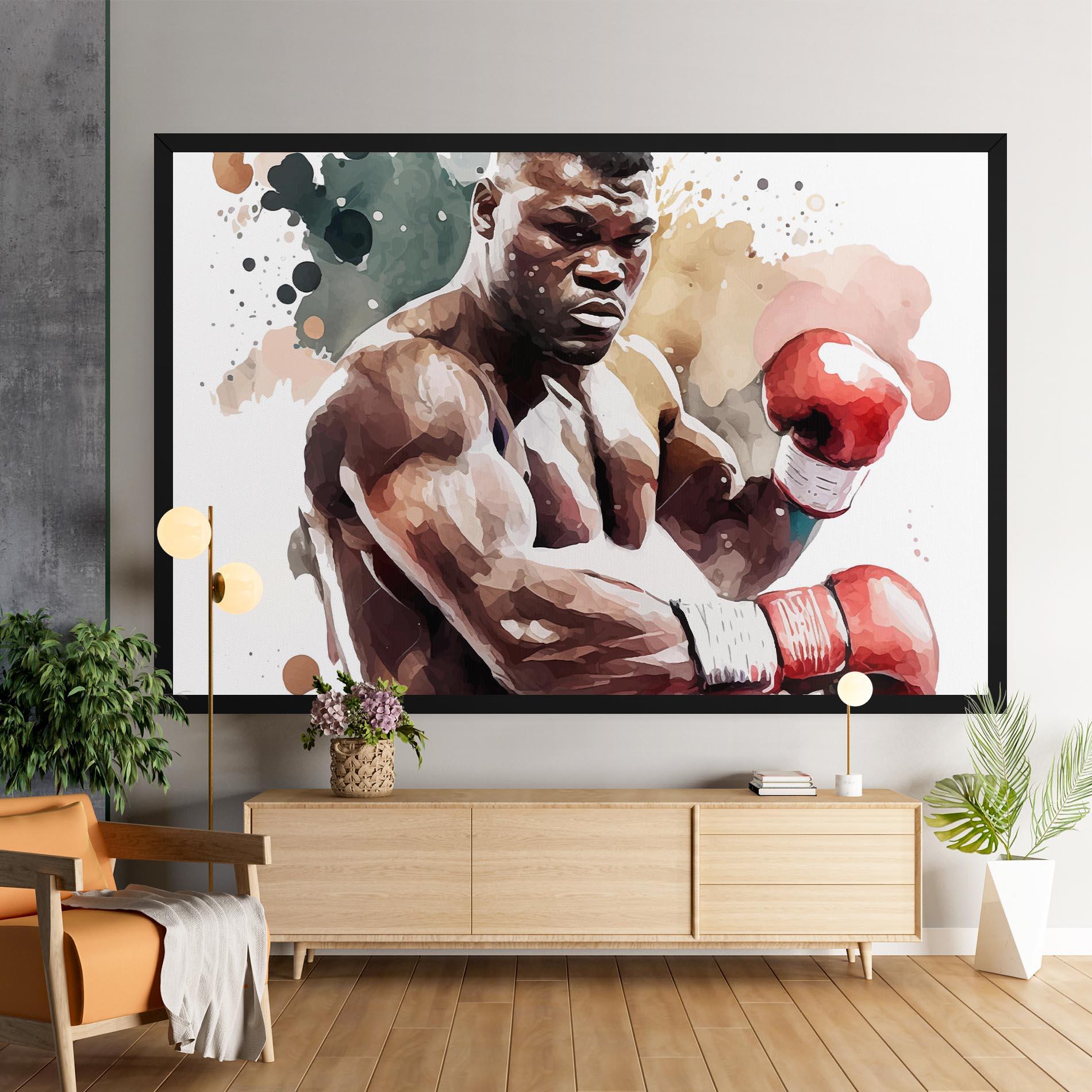 Leinwandbild Boxing Cream Green mockup 9