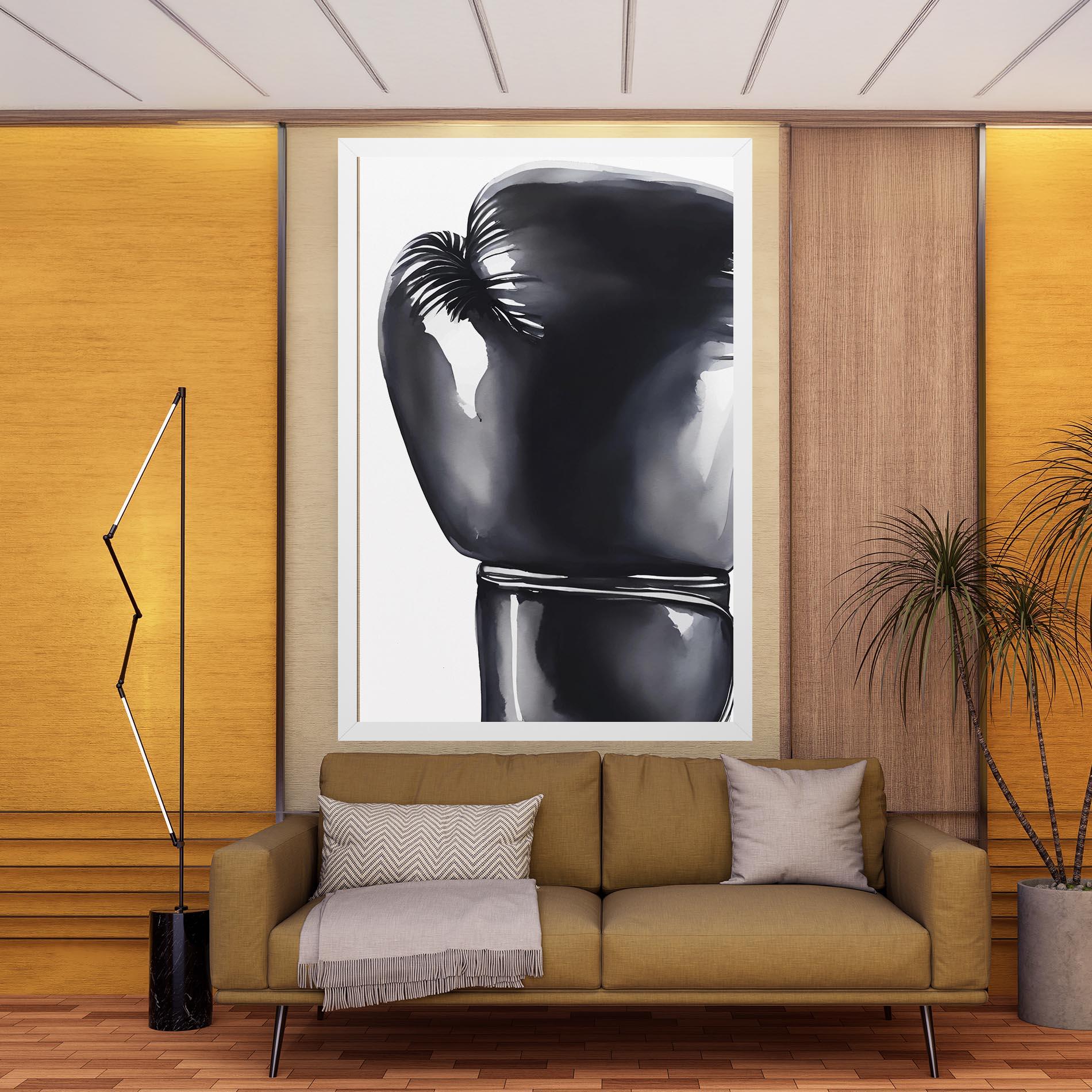 Leinwandbild Black Box Glove mockup 9