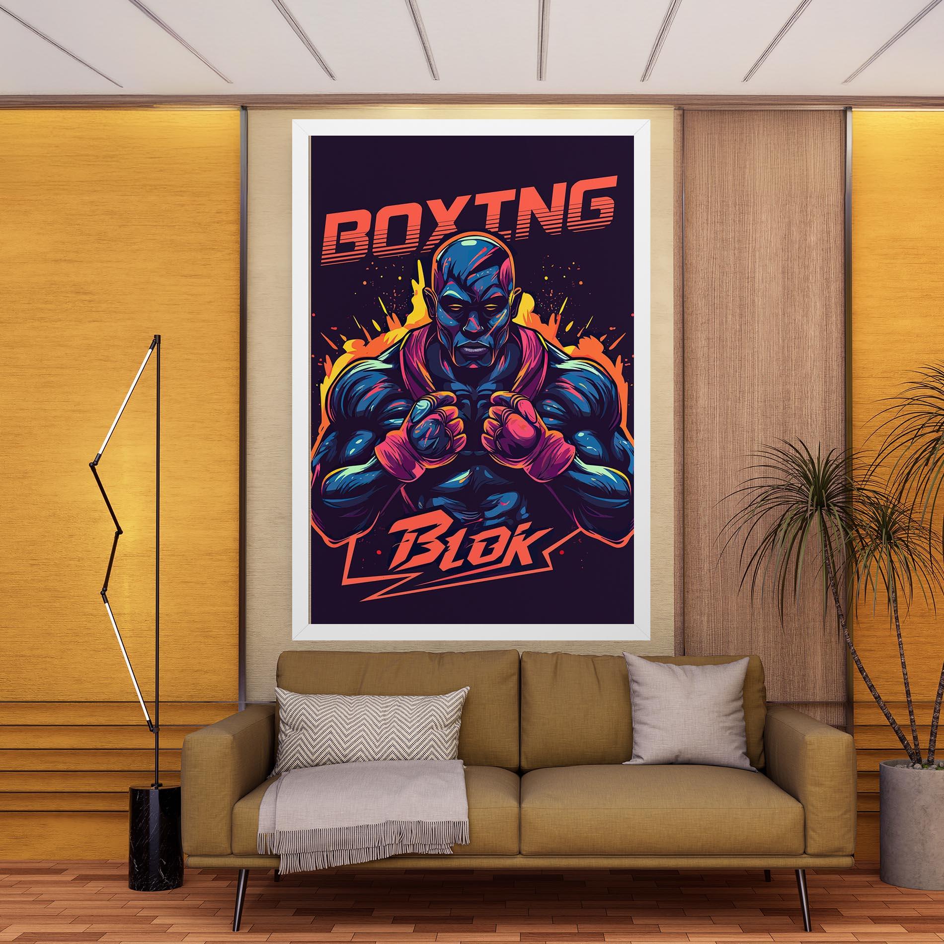 Leinwandbild Boxing Blok mockup 9