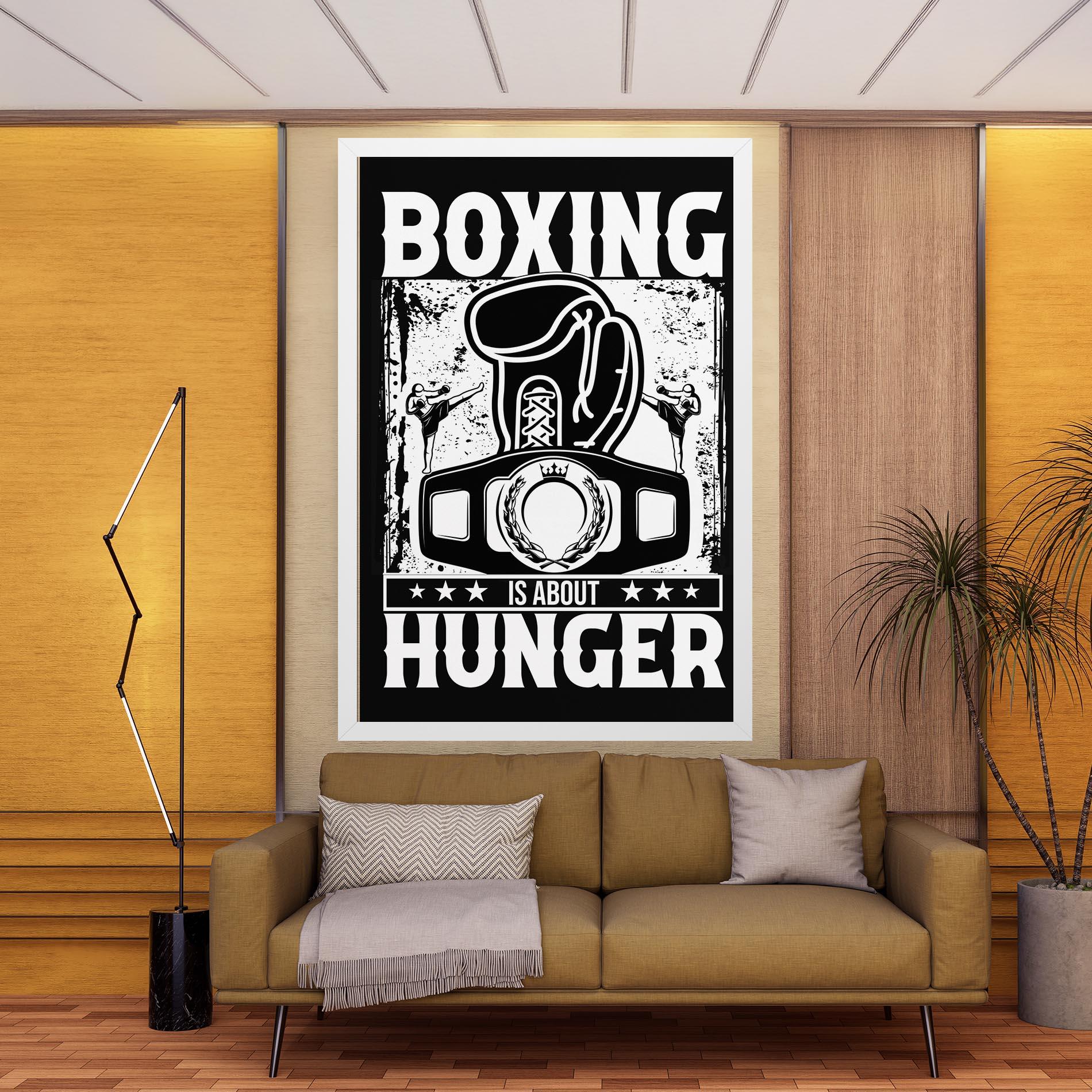 Leinwandbild Boxing Hunger mockup 9