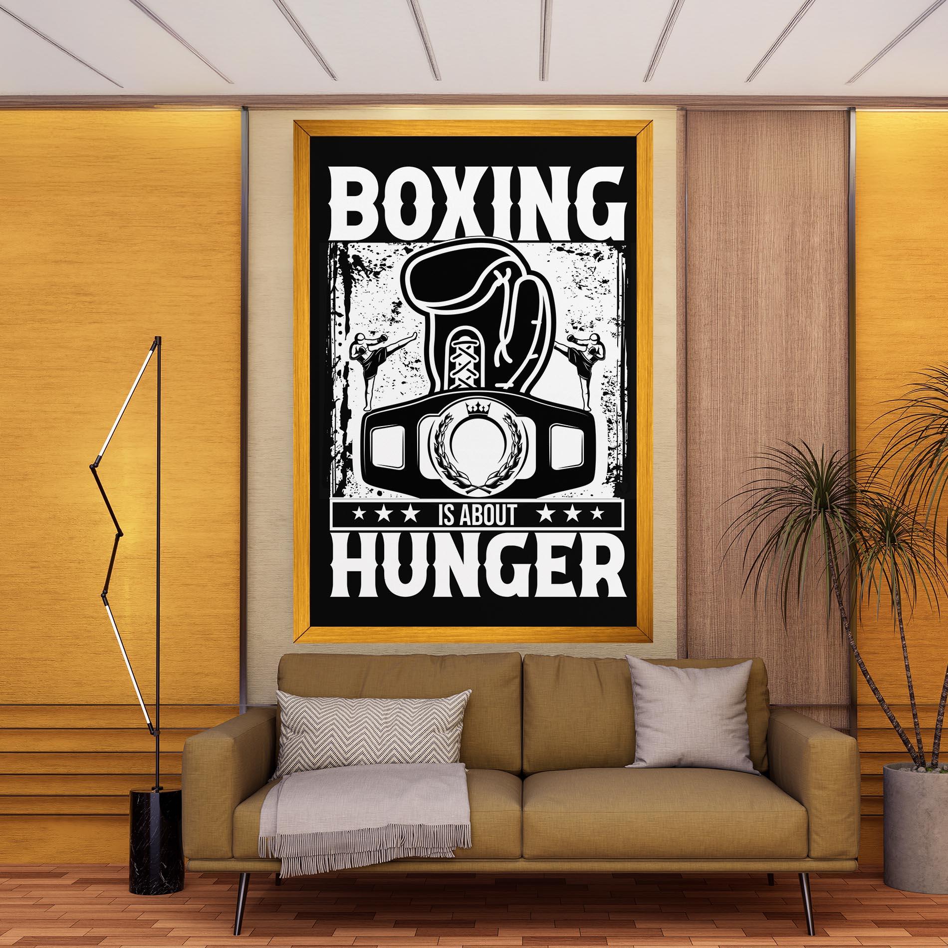 Leinwandbild Boxing Hunger mockup 9
