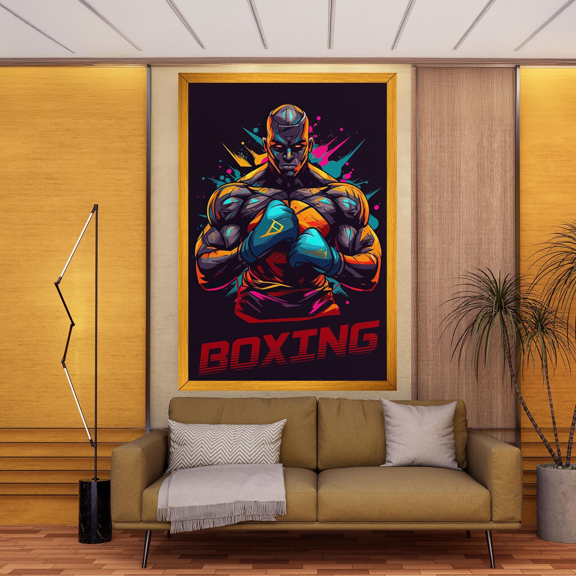 Leinwandbild Boxing Strong mockup 9