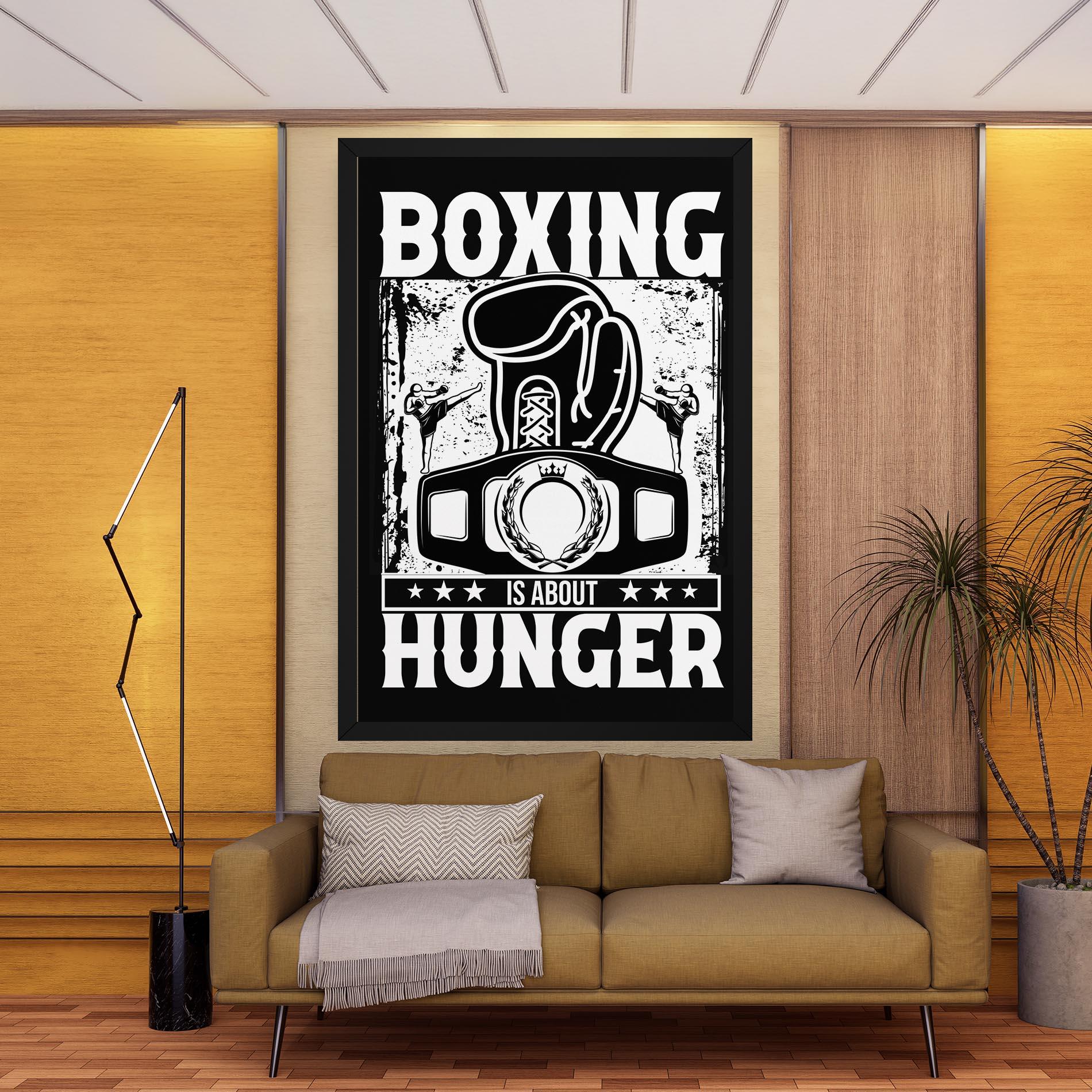 Leinwandbild Boxing Hunger mockup 9