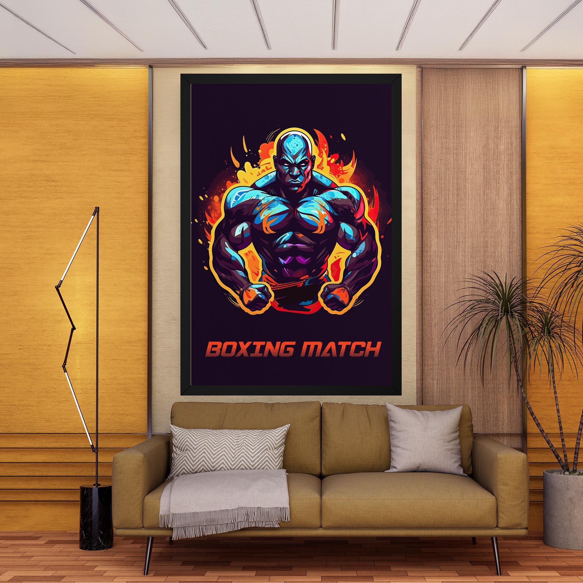 Leinwandbild Boxing Strong Match mockup 9