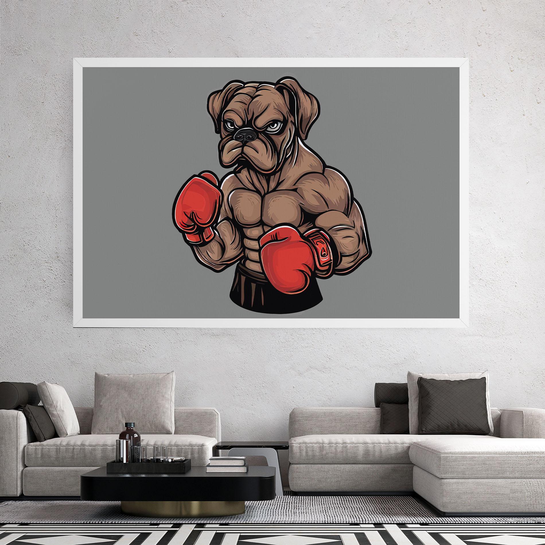 Leinwandbild Boxer Dog mockup 2