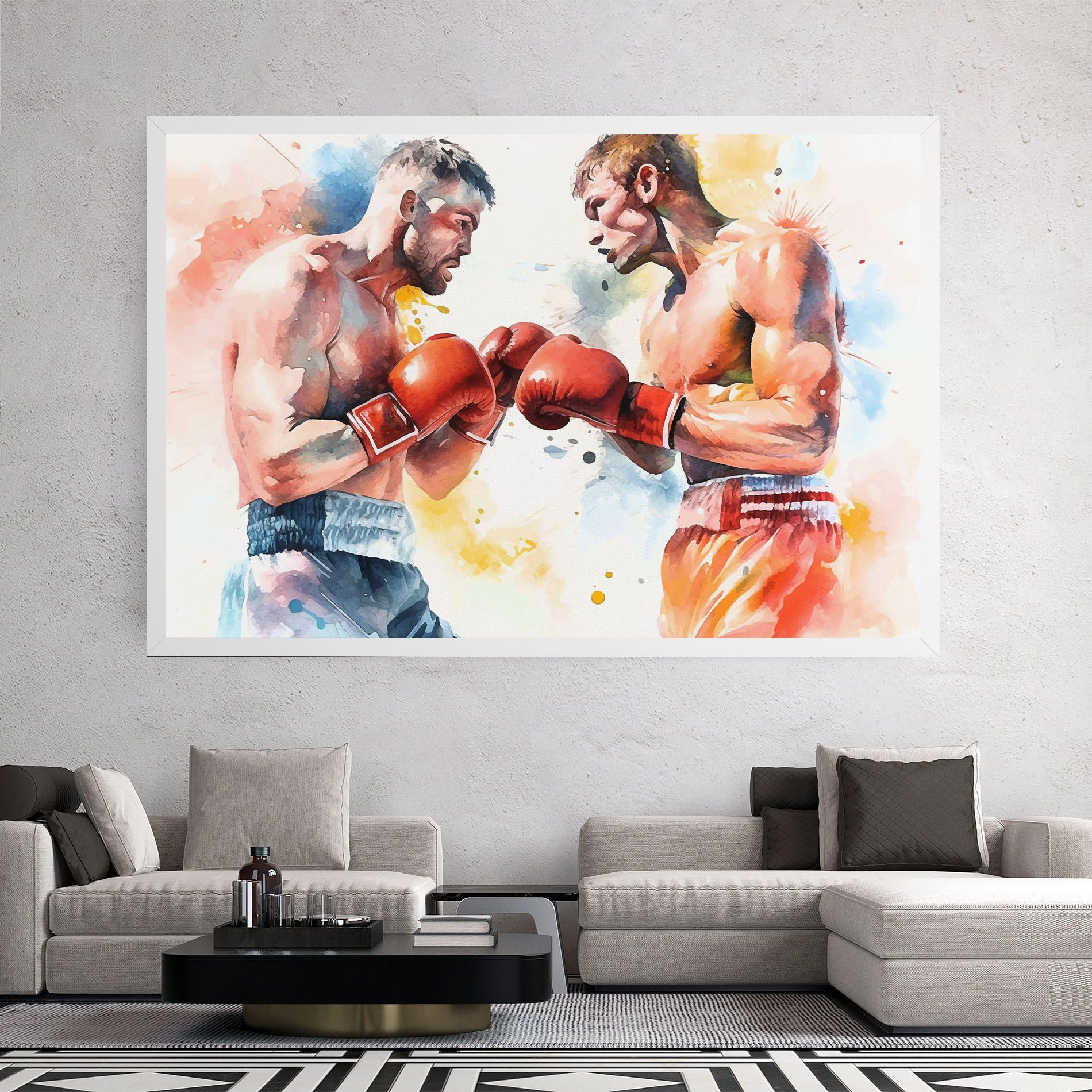Boxing Match Art mockup 2