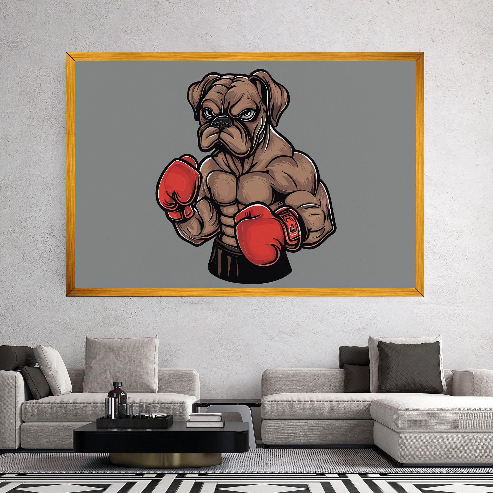 Leinwandbild Boxer Dog mockup 2