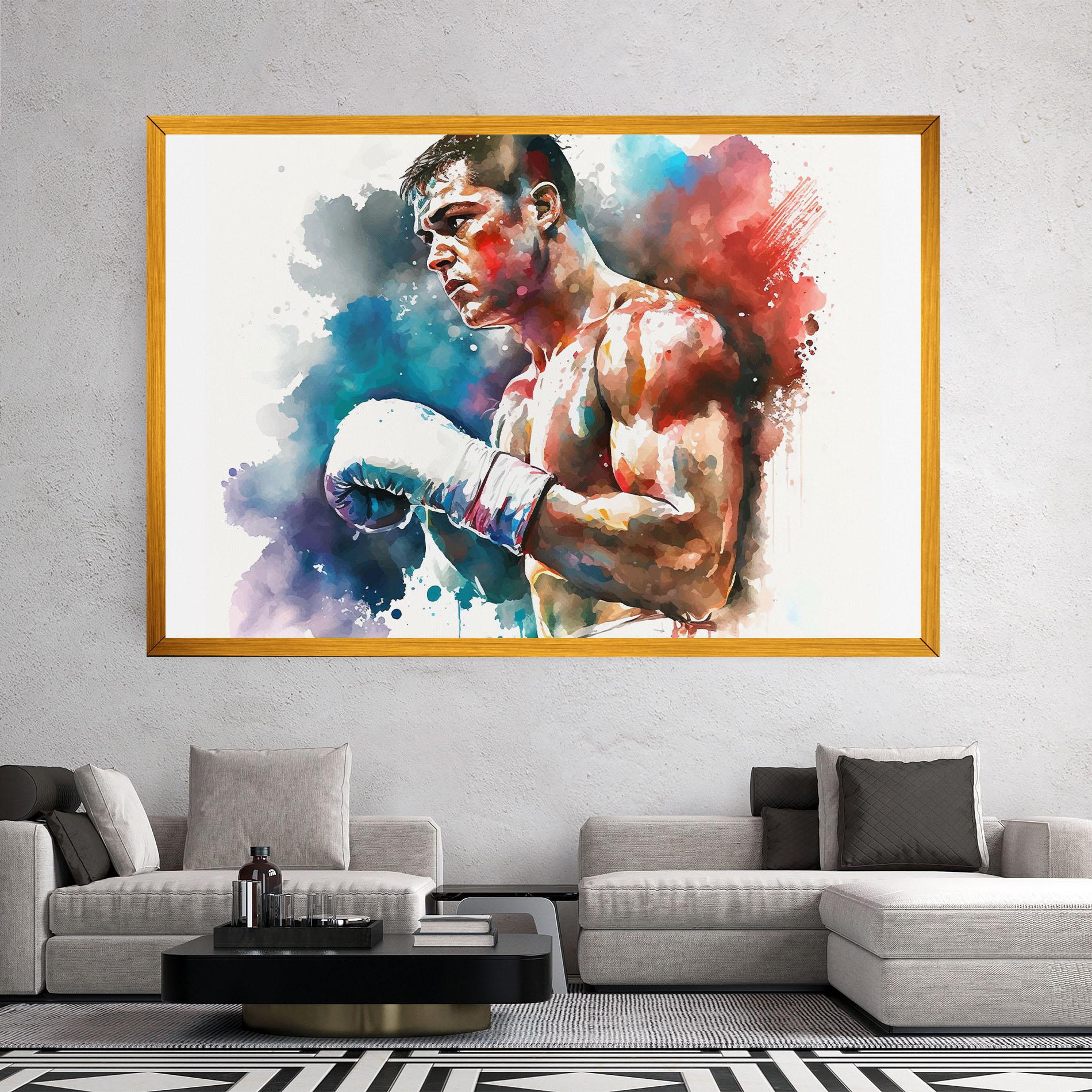 Leinwandbild Boxing Red Blue mockup 2